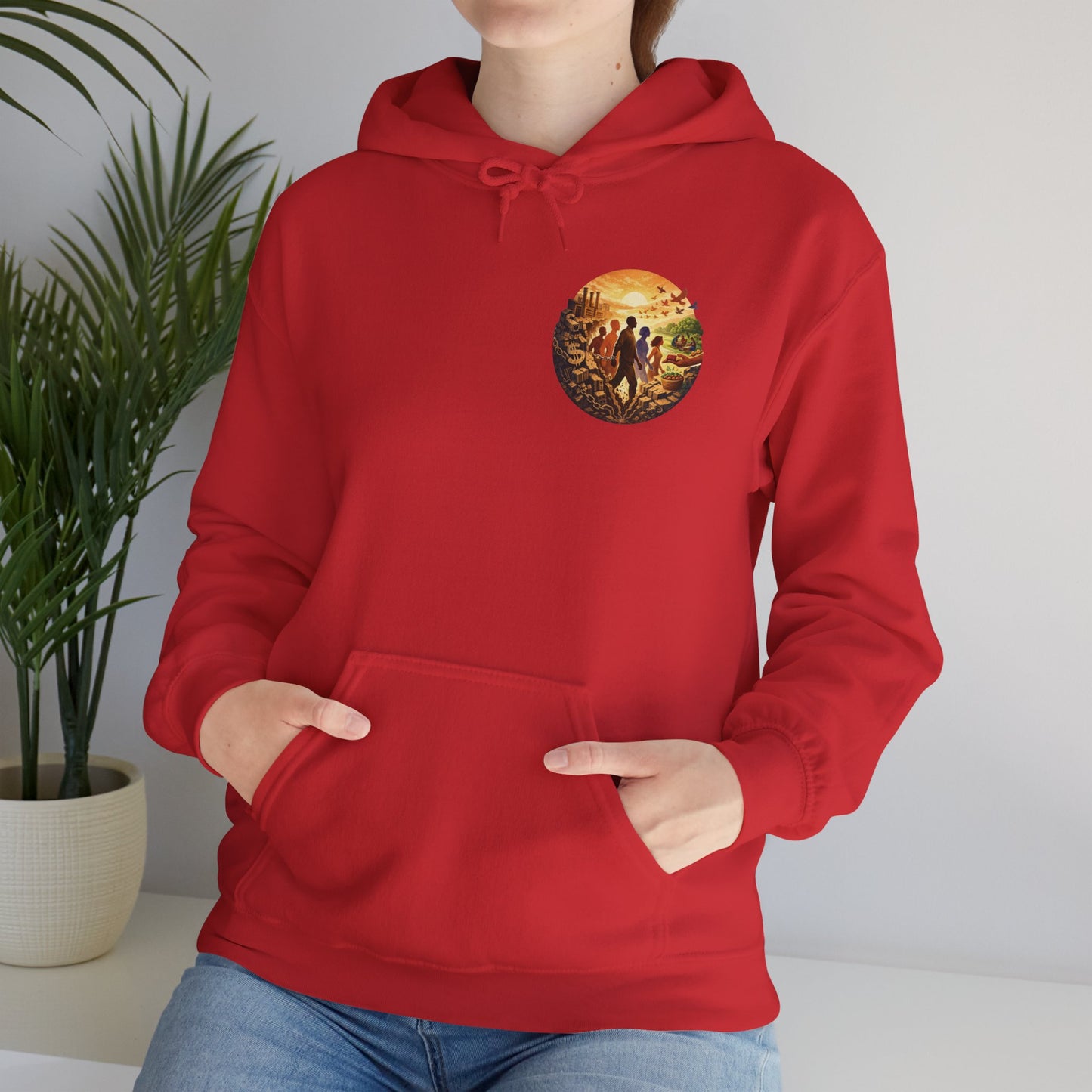 Liberation is Collective Hoodie — "We Move Forward Together" Artwork {Unisex}
