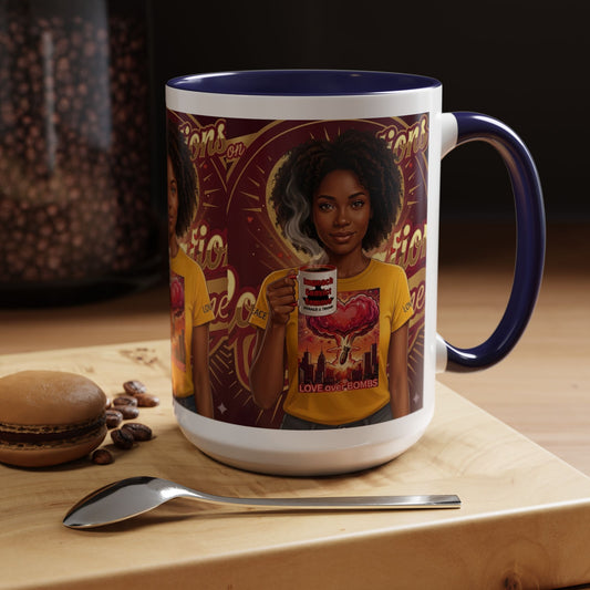 Love Over Bombs- Coffee Mug
