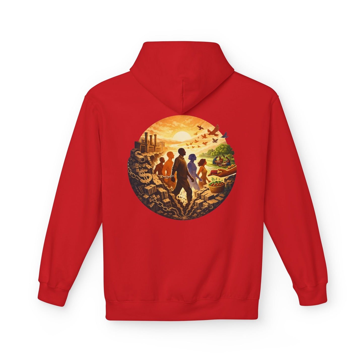 Liberation Is Collective Hoodie — Sunrise Solidarity Graphic Hoodie