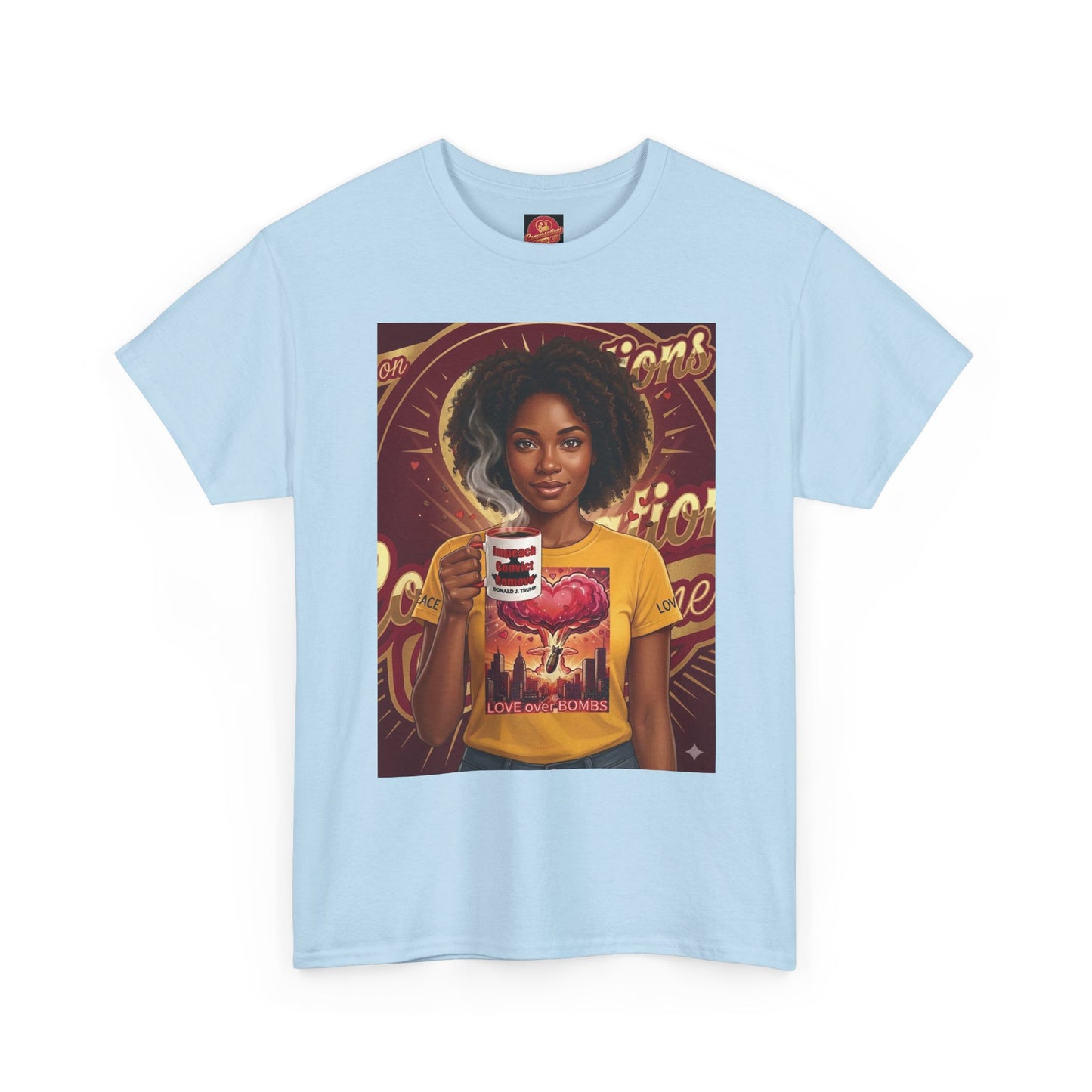 Vintage Coffee /Bombs Vibes Graphic Tee - Retro Aesthetic Unisex Cotton T-Shirt