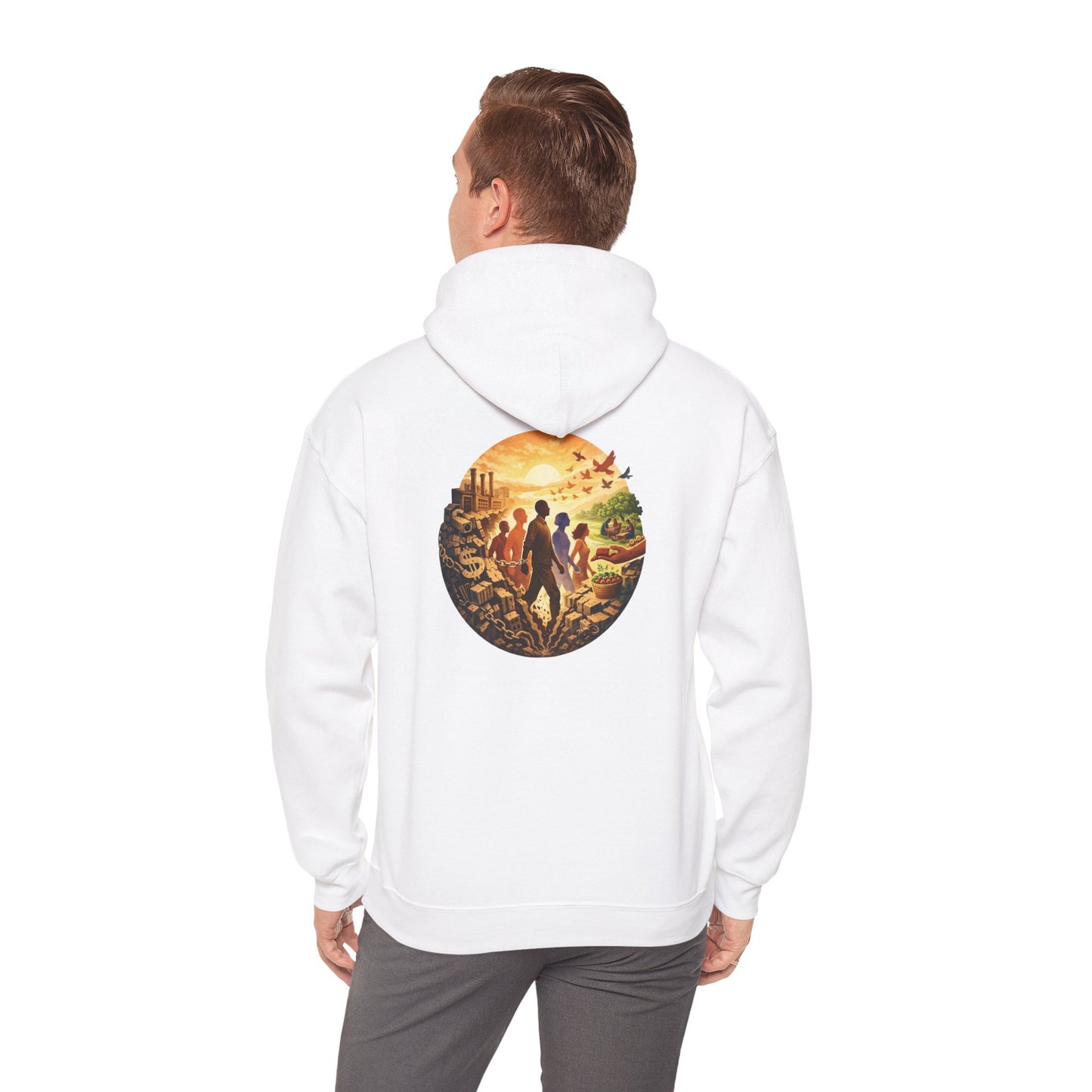 Liberation is Collective Hoodie — "We Move Forward Together" Artwork {Unisex}