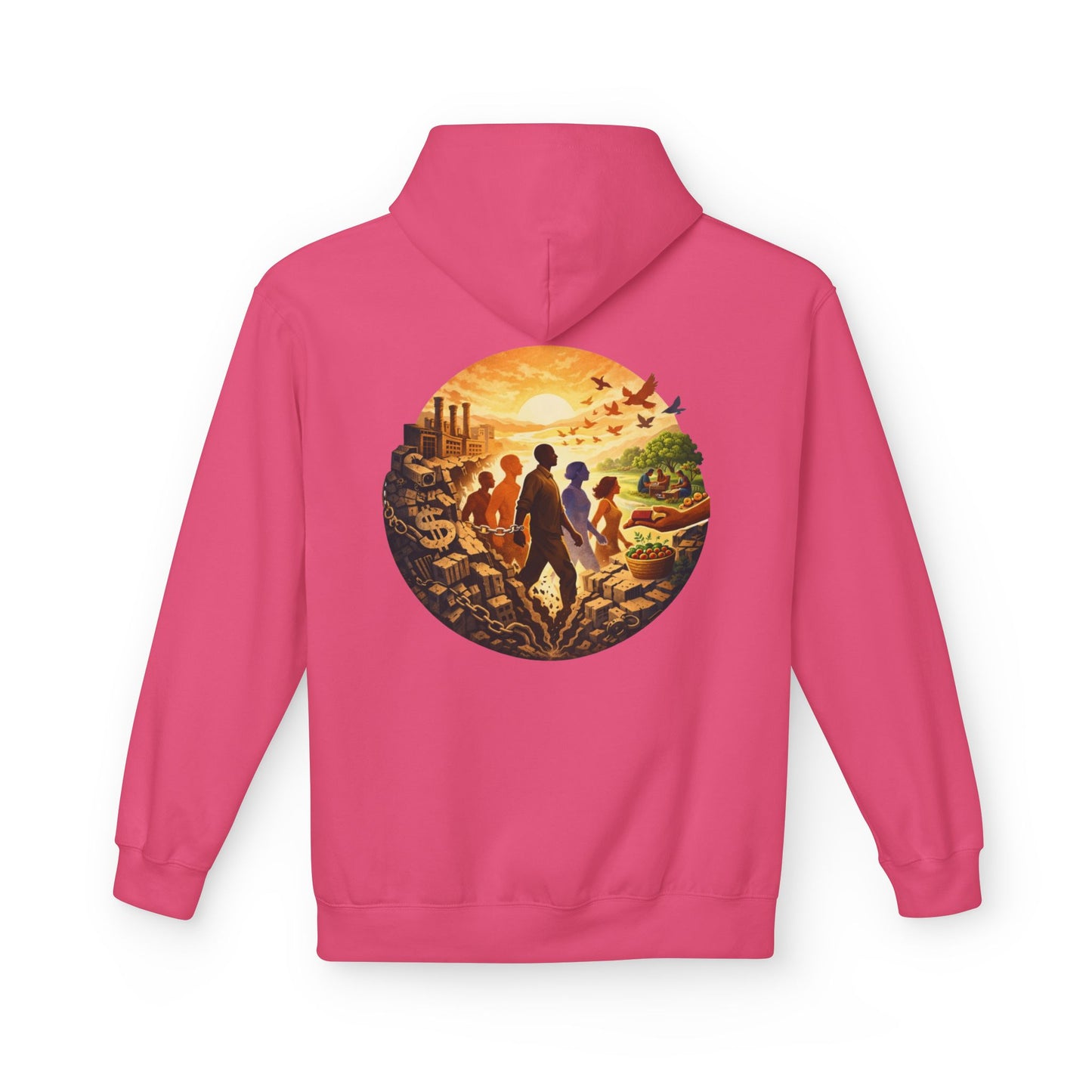 Liberation Is Collective Hoodie — Sunrise Solidarity Graphic Hoodie