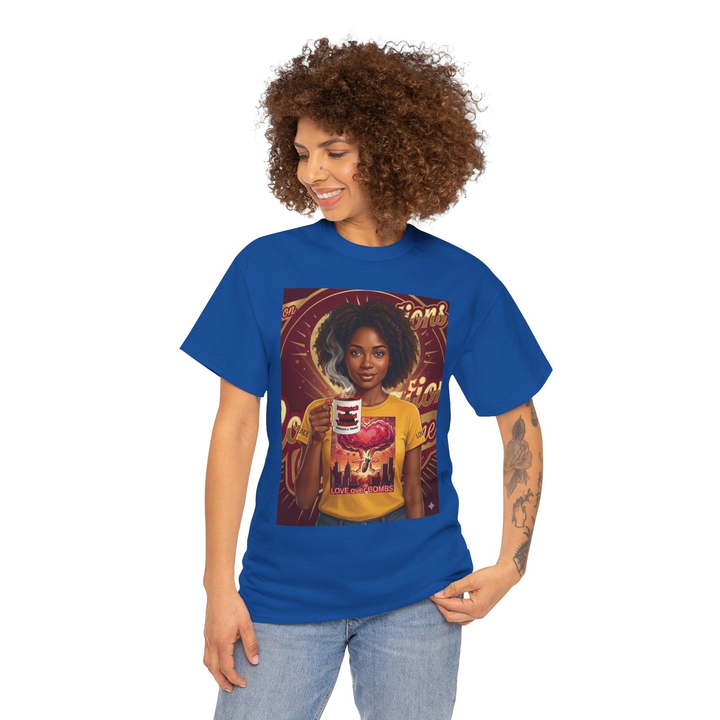 Vintage Coffee /Bombs Vibes Graphic Tee - Retro Aesthetic Unisex Cotton T-Shirt