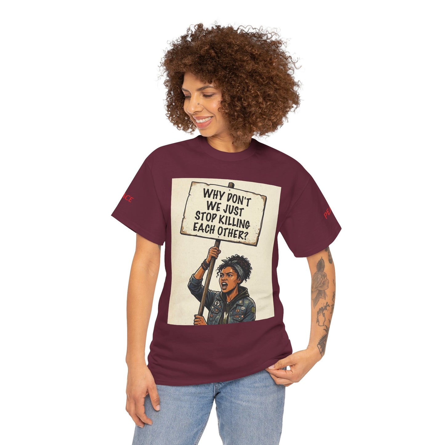 Graphic Tee — "CHOOSE PEACE" Shirt