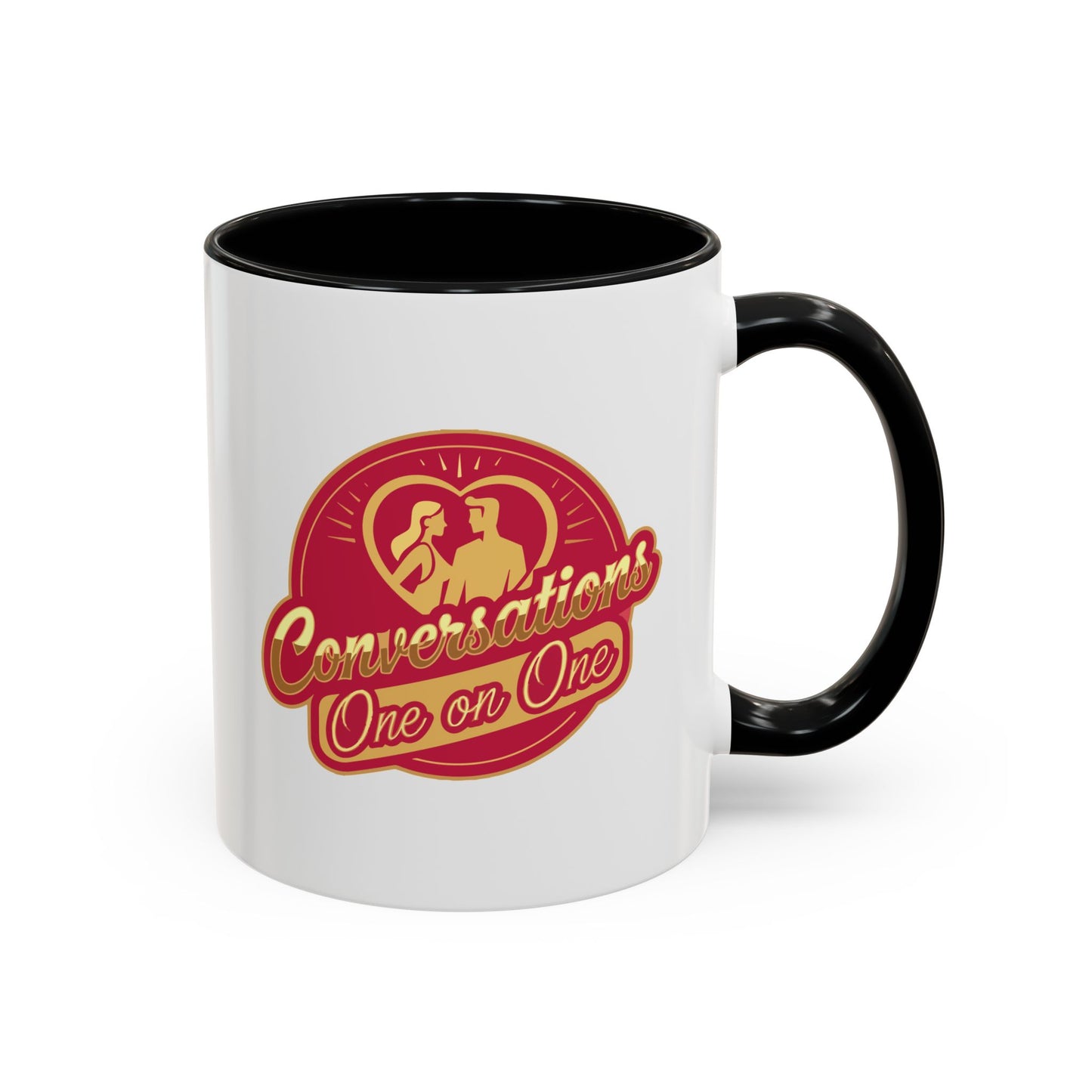 Conversation One-on-One Accent Coffee Mug – (11/15oz)