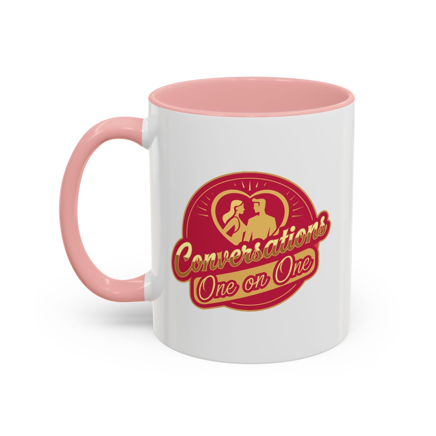 Conversation One-on-One Accent Coffee Mug – (11/15oz)