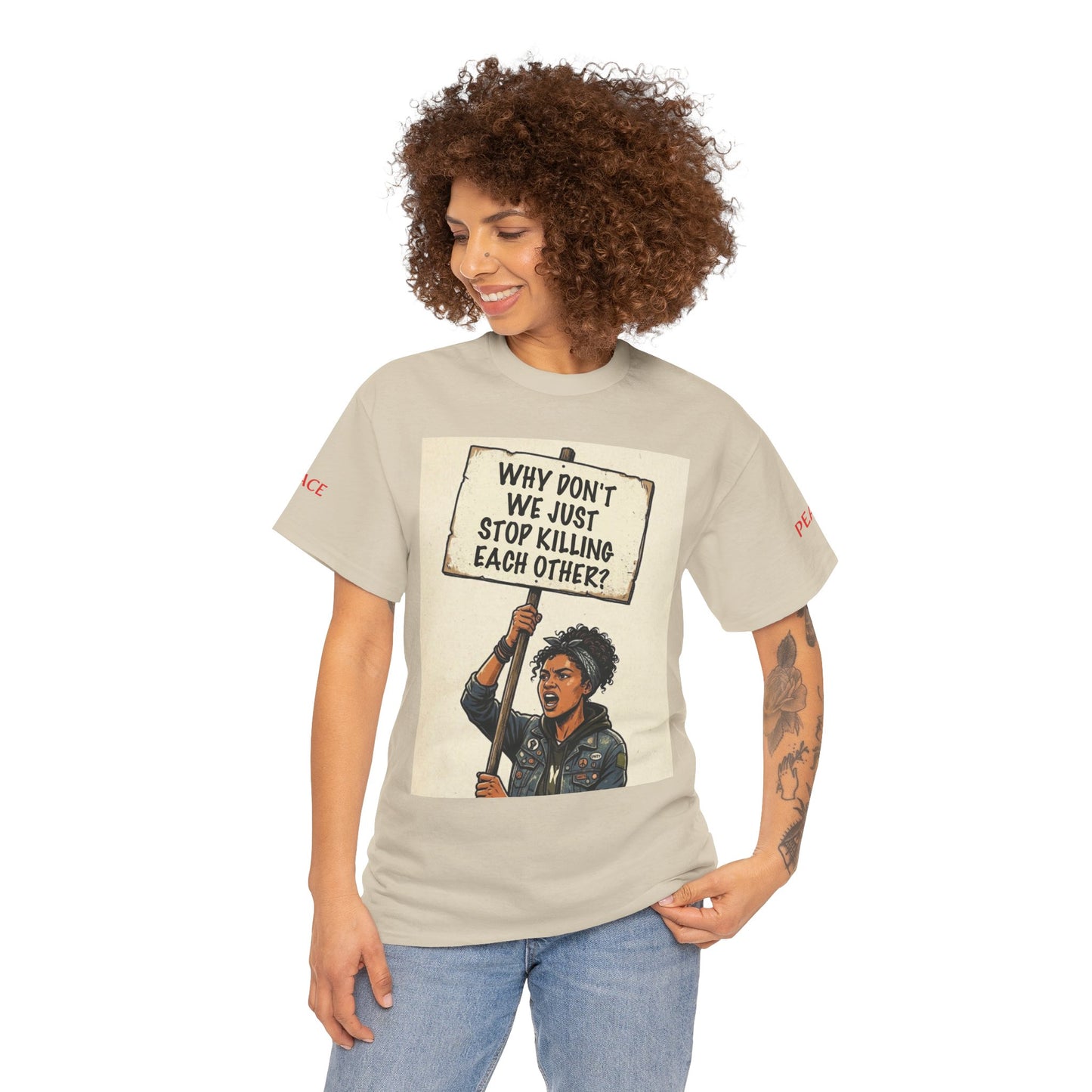 Graphic Tee — "CHOOSE PEACE" Shirt