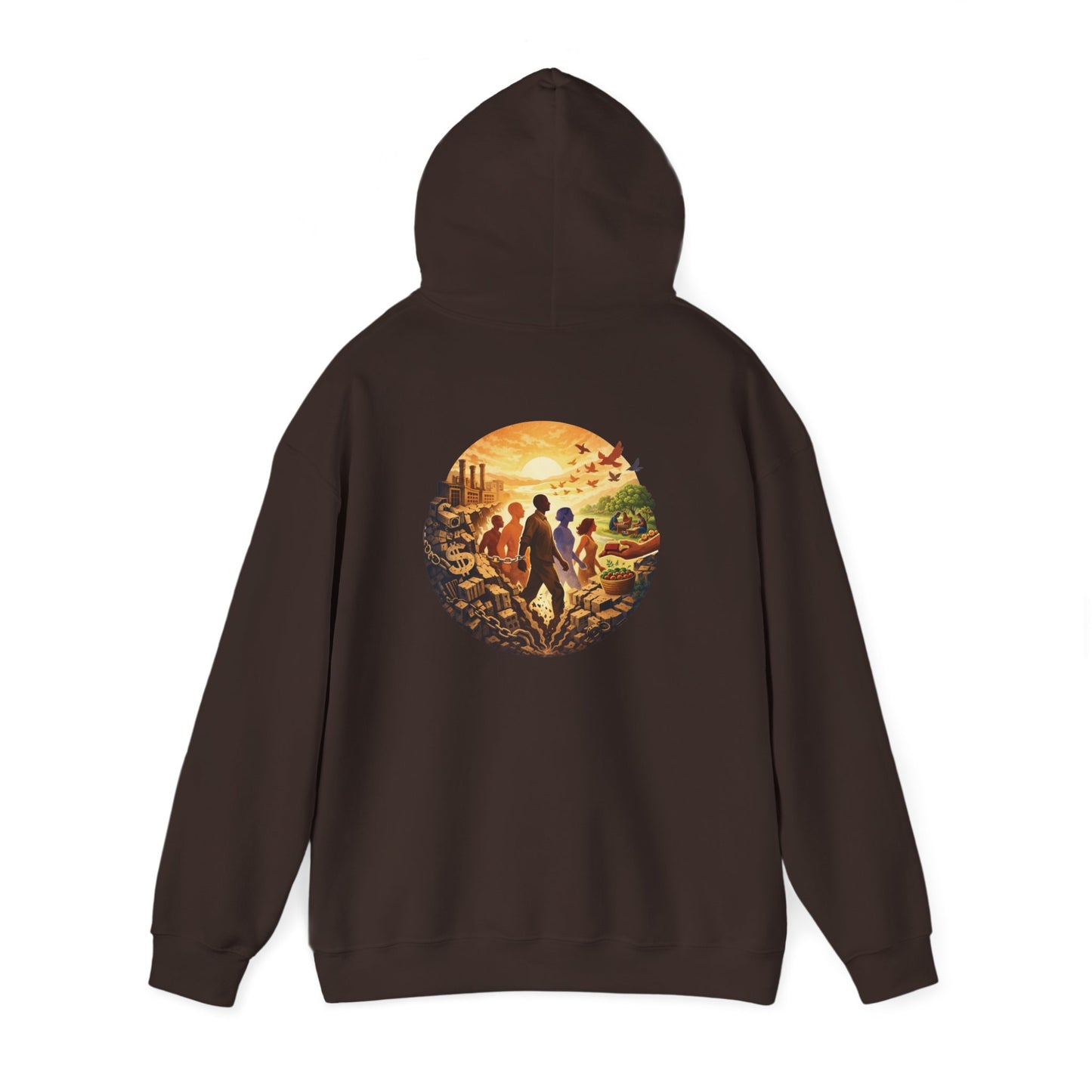Liberation is Collective Hoodie — "We Move Forward Together" Artwork {Unisex}