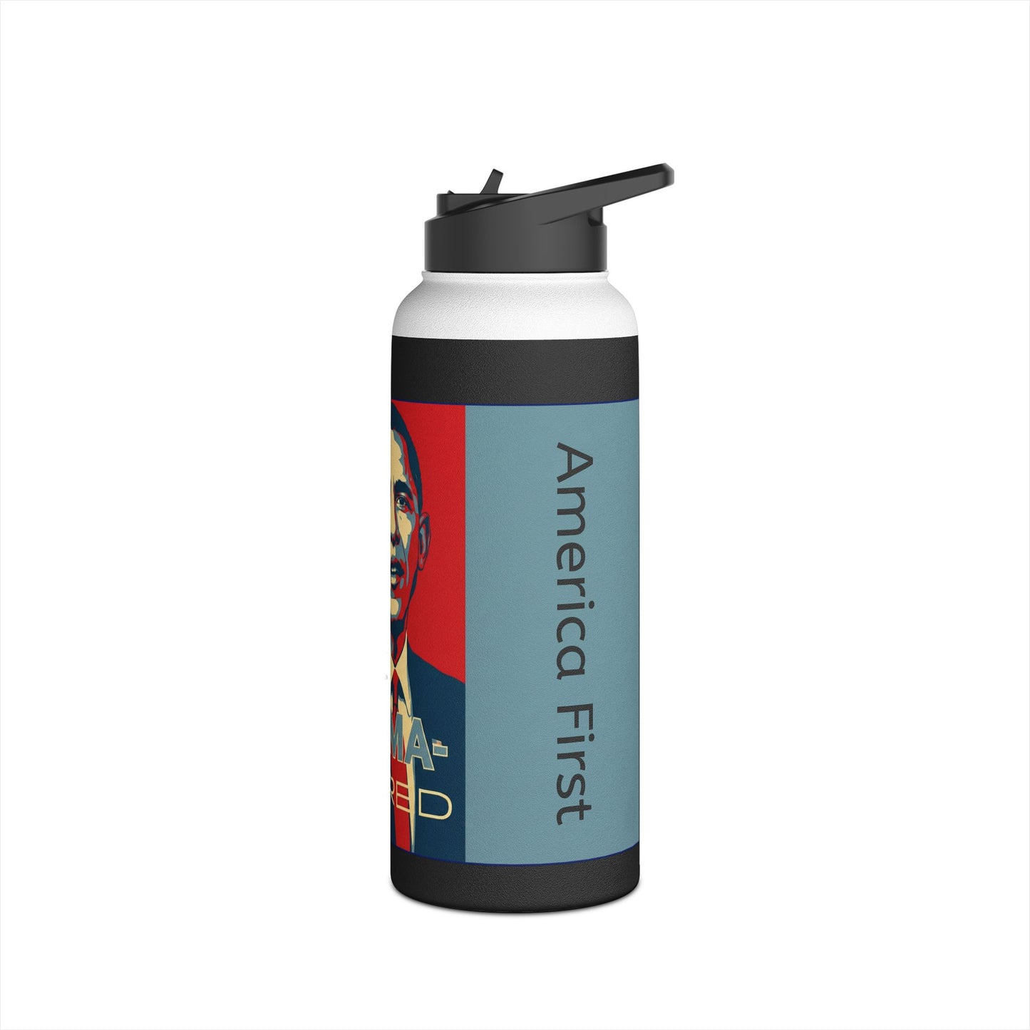 Retro 'OBAMA-CARED' Design-Water Bottle