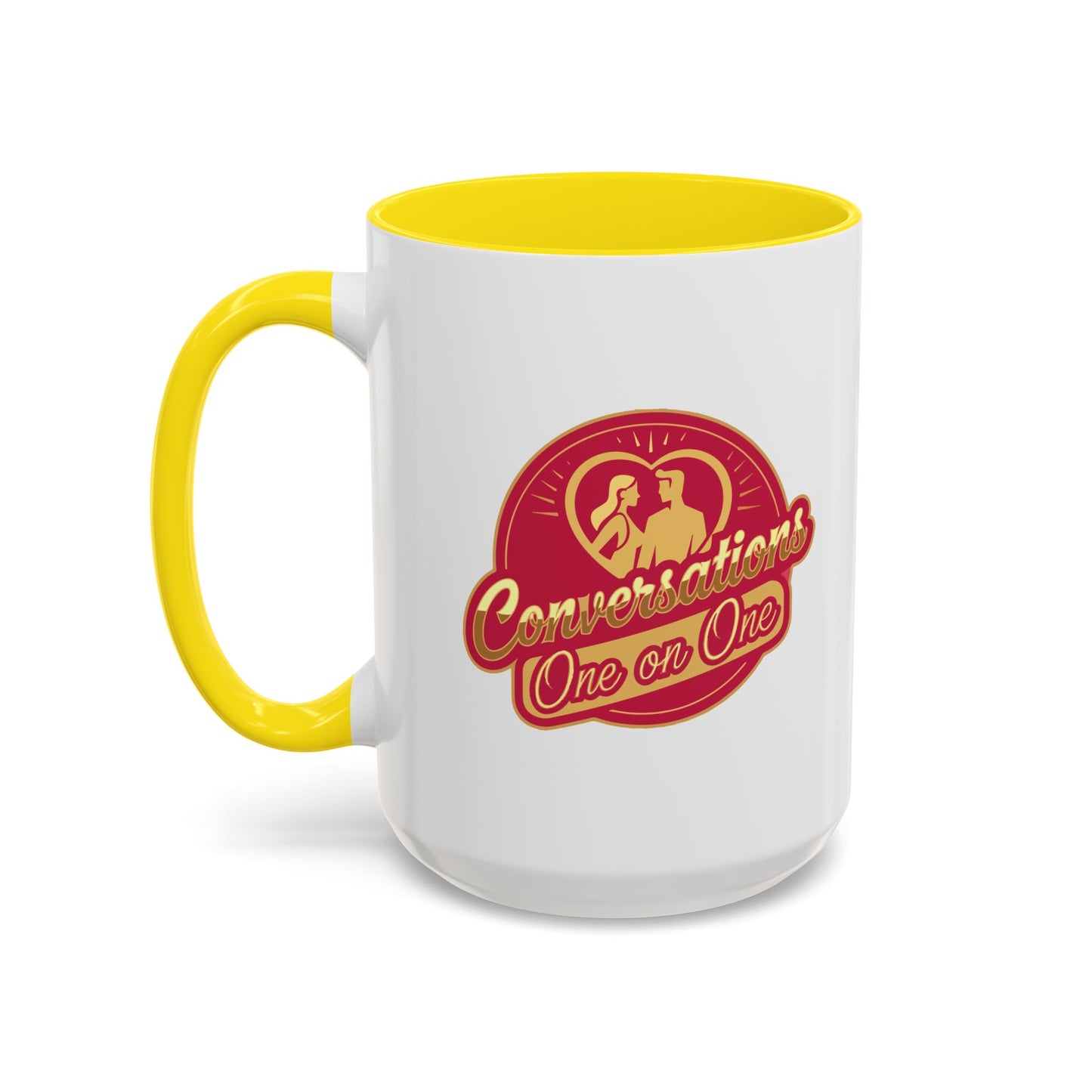 Conversation One-on-One Accent Coffee Mug – (11/15oz)