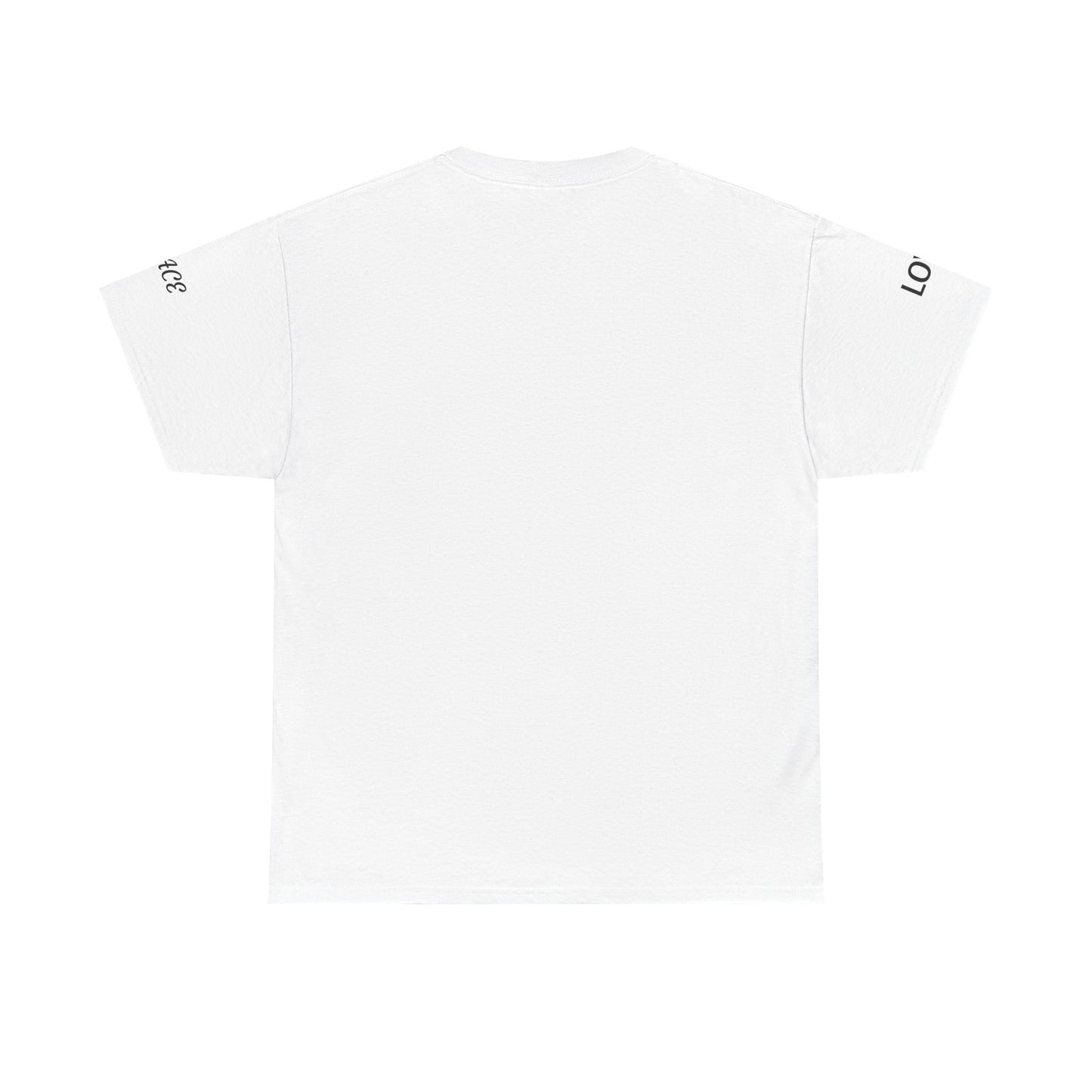 Love Over Bombs T-Shirt — Retro Heart Cloud Peace Tee