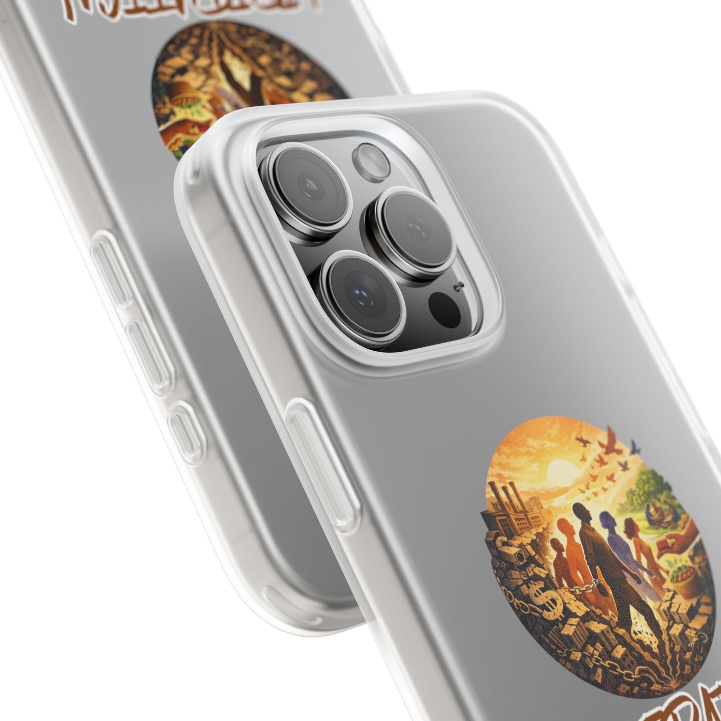 Phone Case —“Liberation Is Collective” Matte Phone Case | Sunset Unity Art for iPhone & Samsung