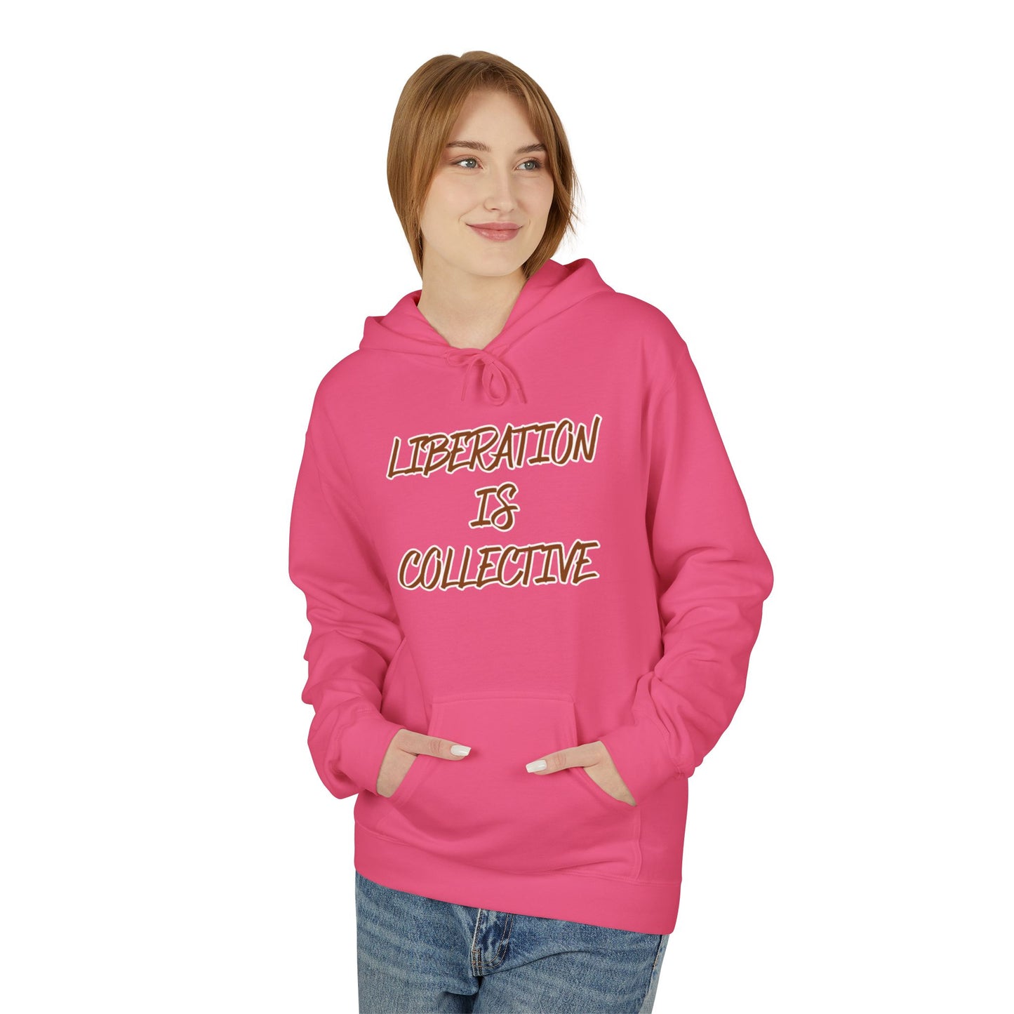 Liberation Is Collective Hoodie — Sunrise Solidarity Graphic Hoodie