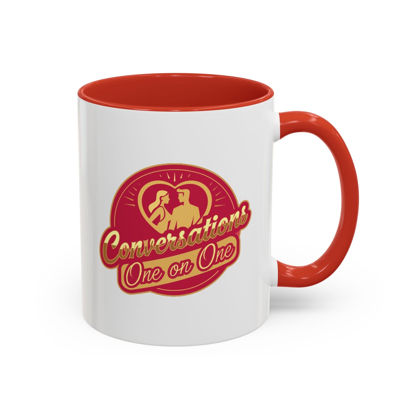 Conversation One-on-One Accent Coffee Mug – (11/15oz)