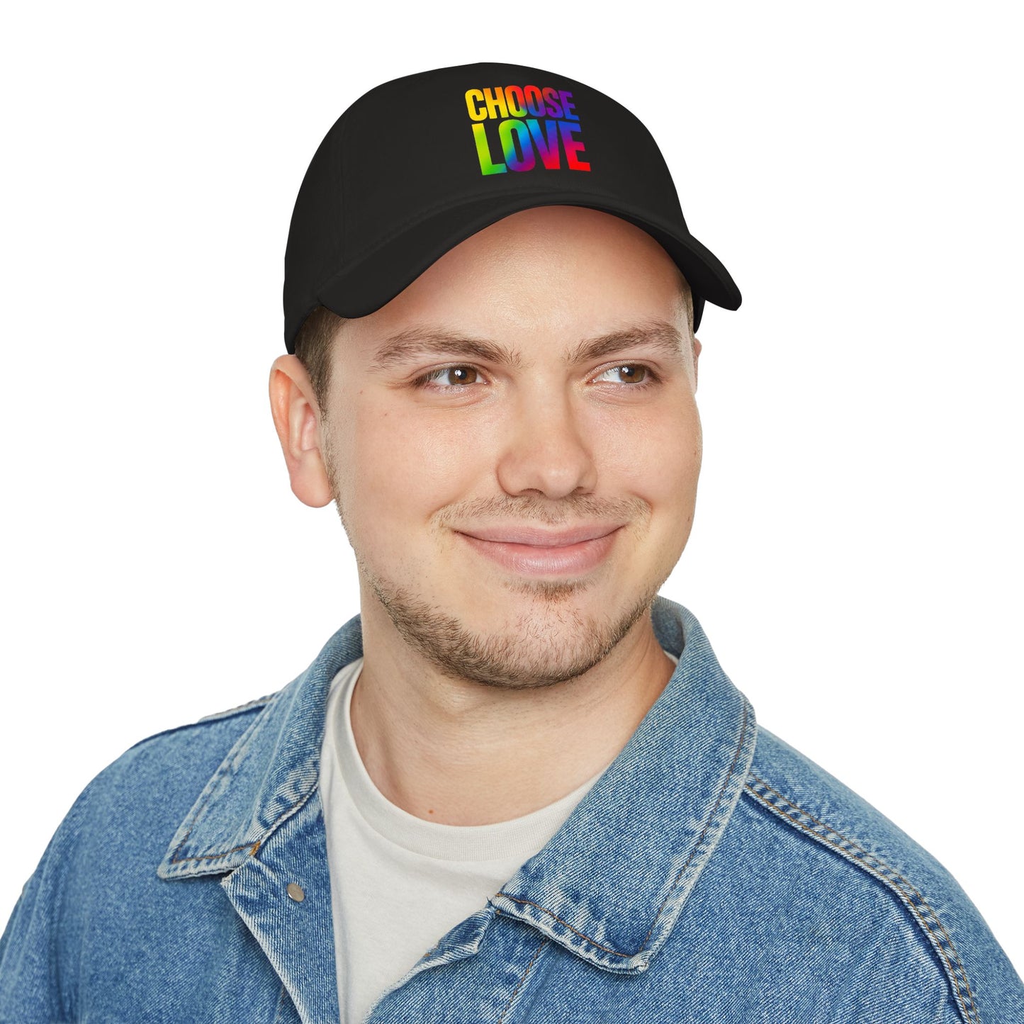 Choose Love Rainbow Cap — Low Profile Baseball Hat for Pride & Everyday Wear