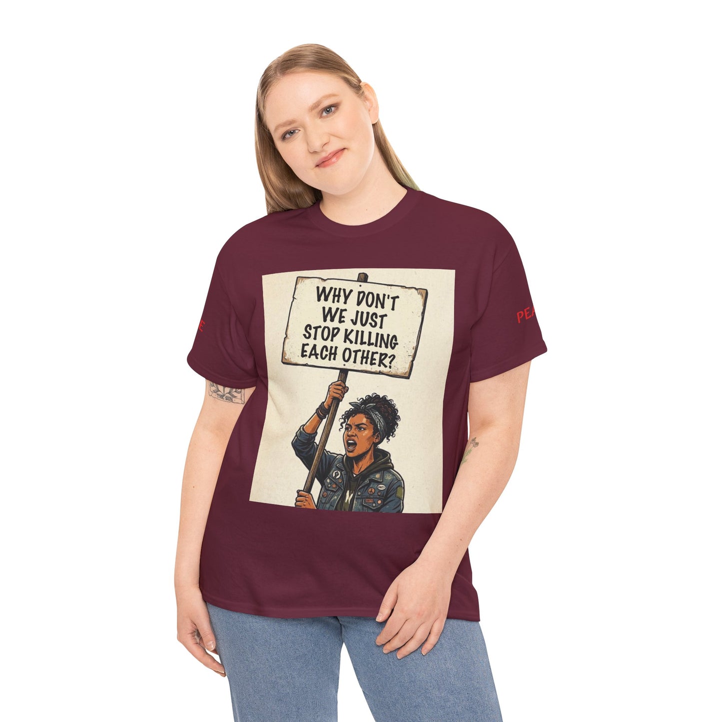 Graphic Tee — "CHOOSE PEACE" Shirt