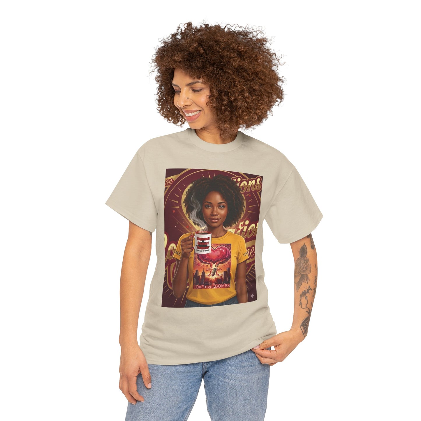 Vintage Coffee /Bombs Vibes Graphic Tee - Retro Aesthetic Unisex Cotton T-Shirt