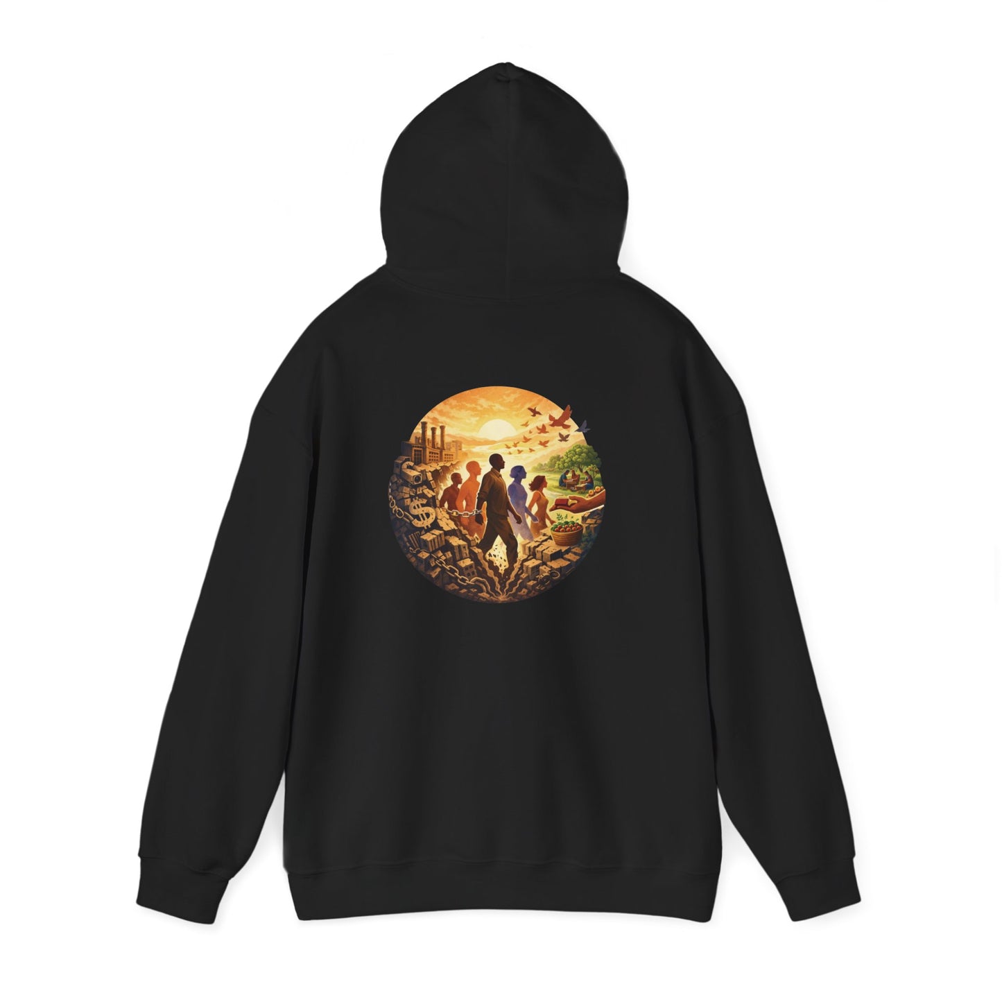 Liberation is Collective Hoodie — "We Move Forward Together" Artwork {Unisex}