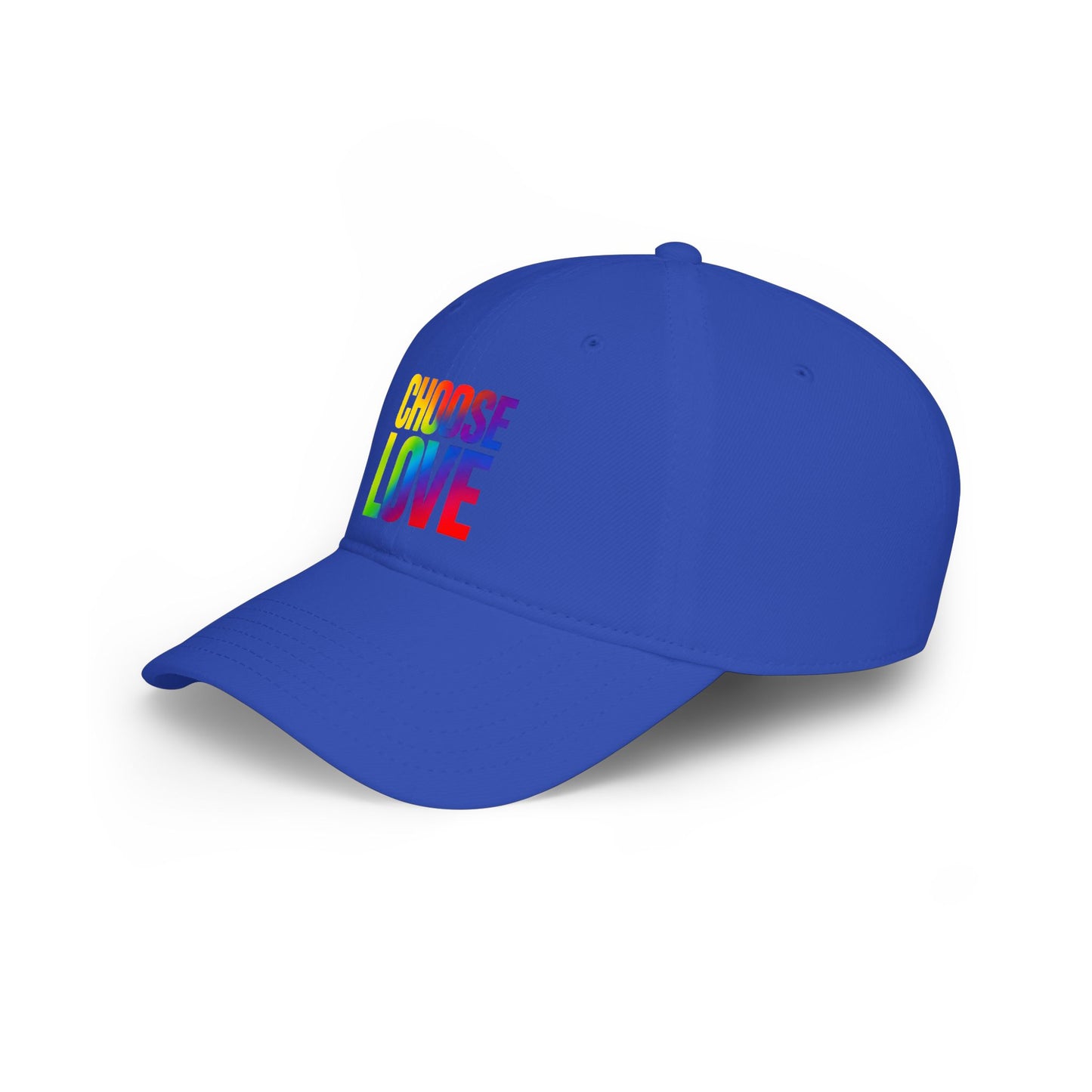 Choose Love Rainbow Cap — Low Profile Baseball Hat for Pride & Everyday Wear
