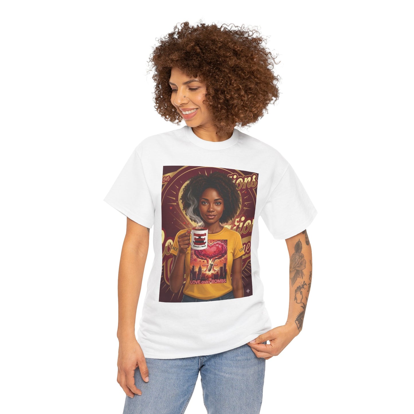 Vintage Coffee /Bombs Vibes Graphic Tee - Retro Aesthetic Unisex Cotton T-Shirt