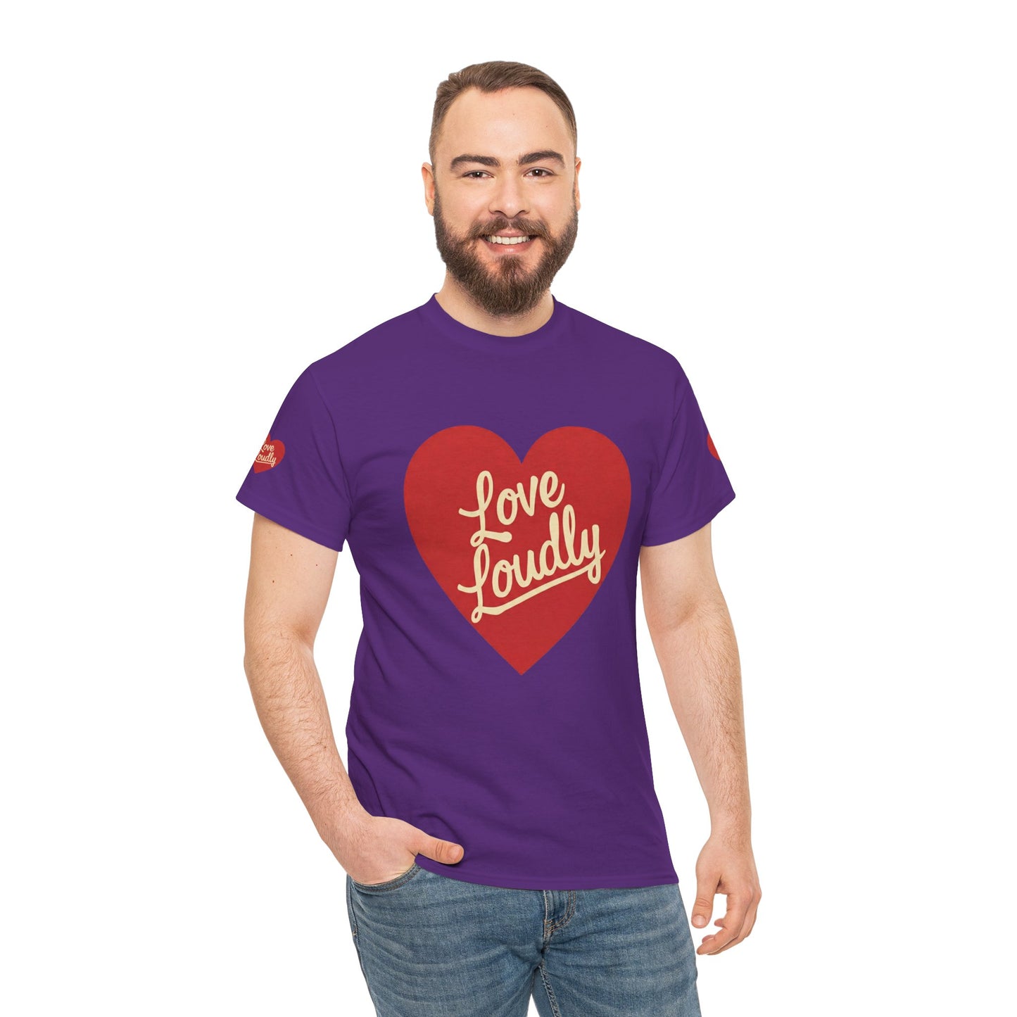 Love Loudly Heart T-Shirt
