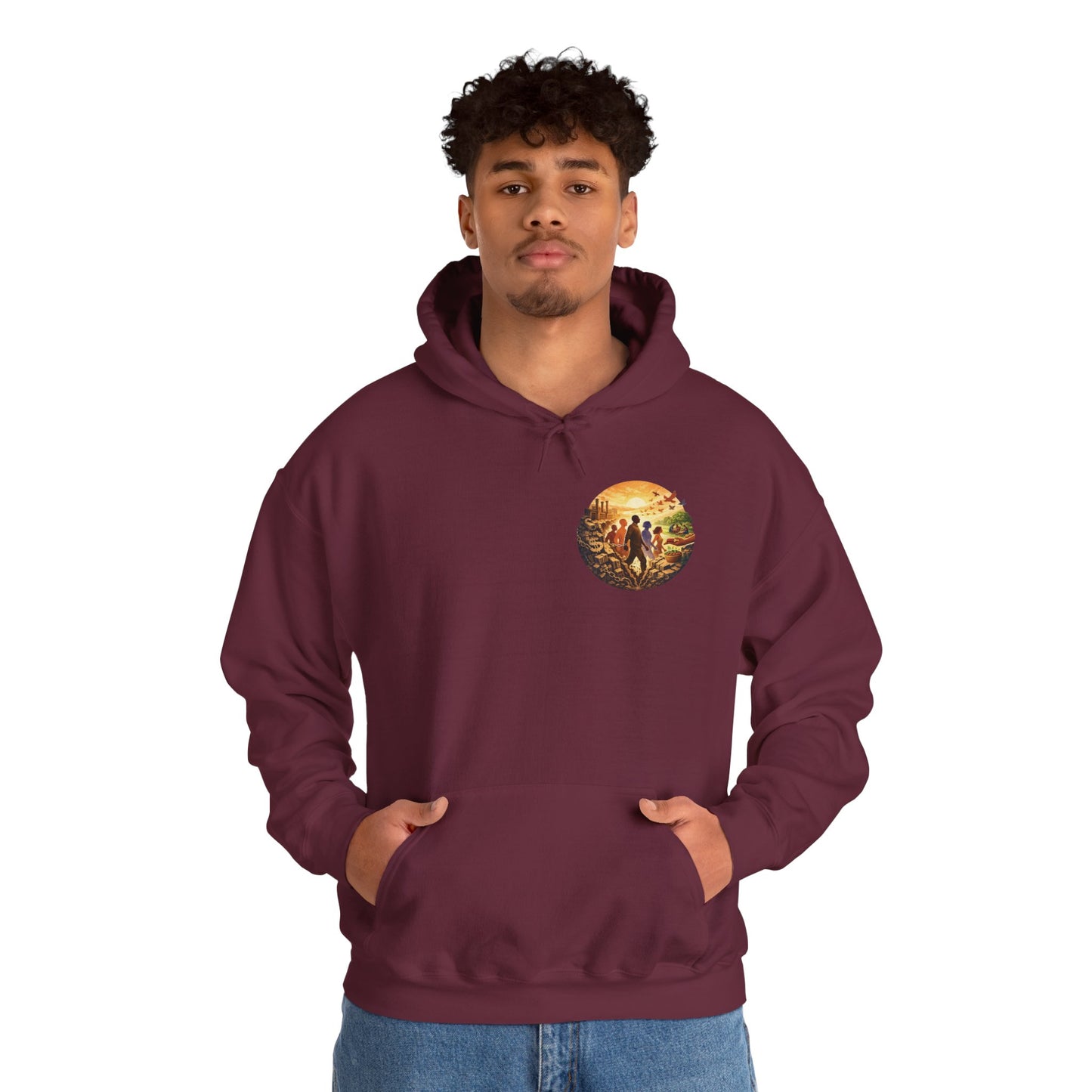 Liberation is Collective Hoodie — "We Move Forward Together" Artwork {Unisex}