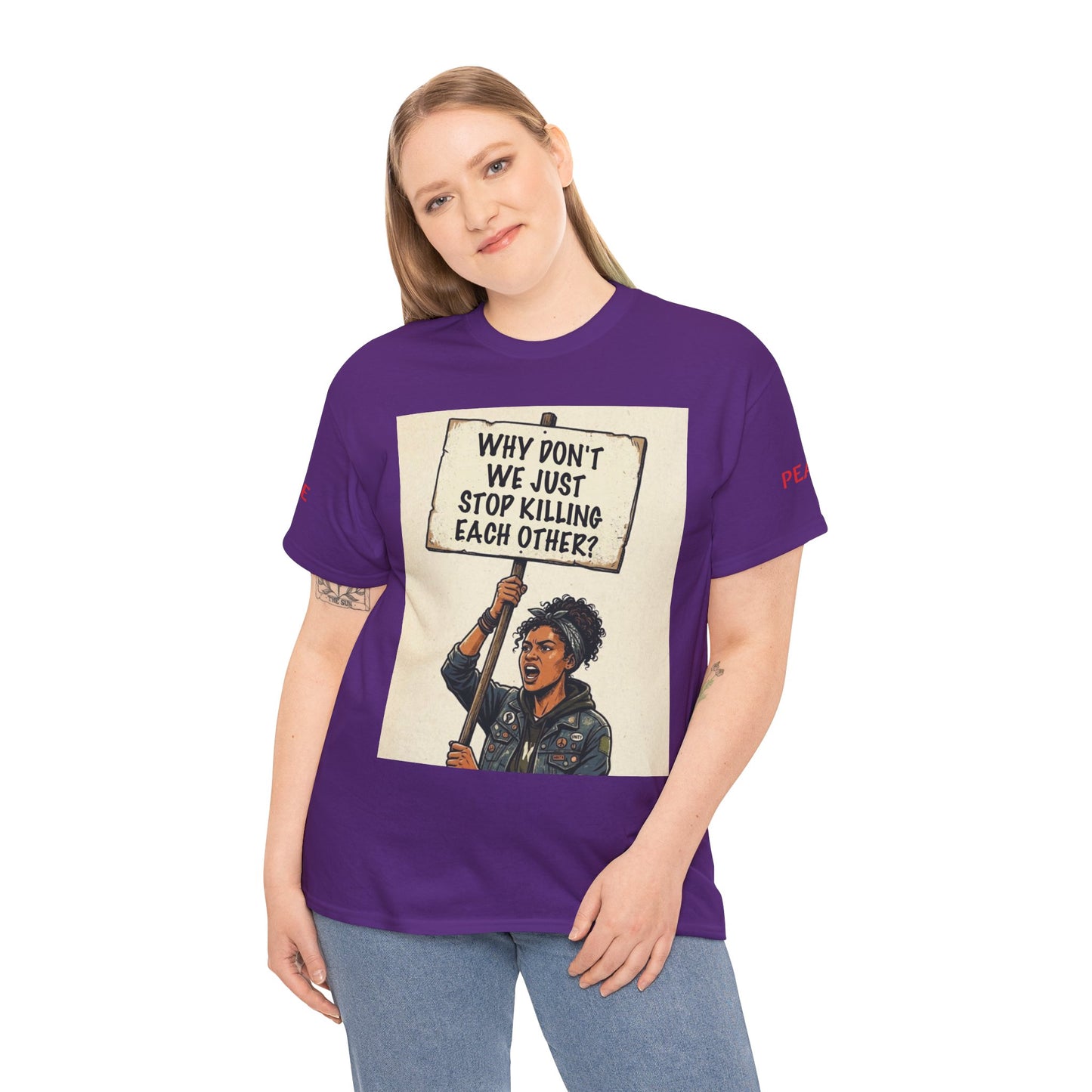 Graphic Tee — "CHOOSE PEACE" Shirt
