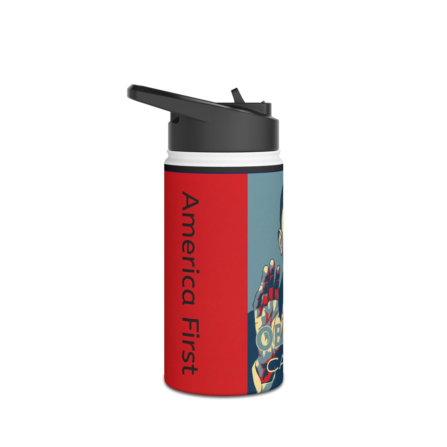 Retro 'OBAMA-CARED' Design-Water Bottle