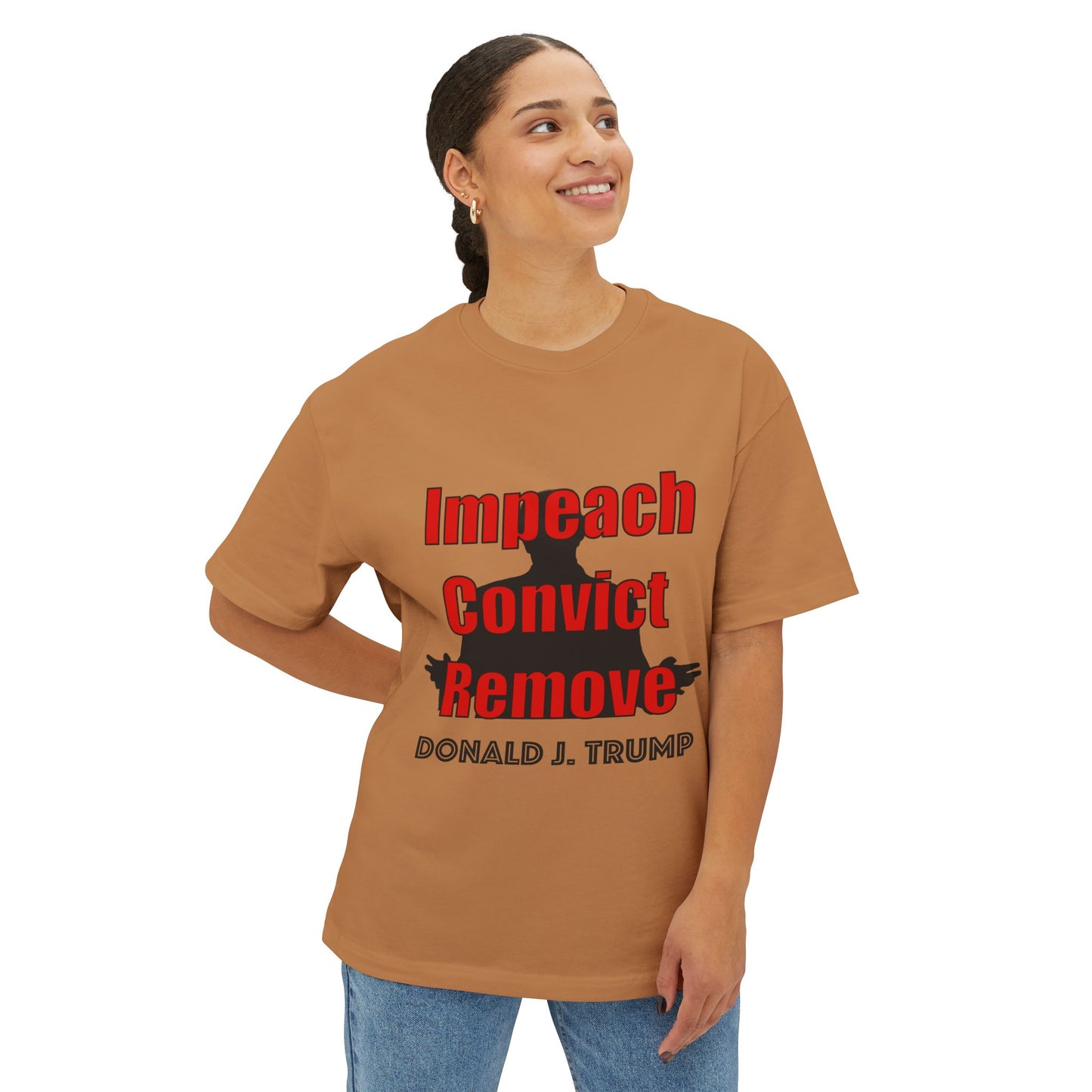 "Impeach Convict Remove" Oversized Tee