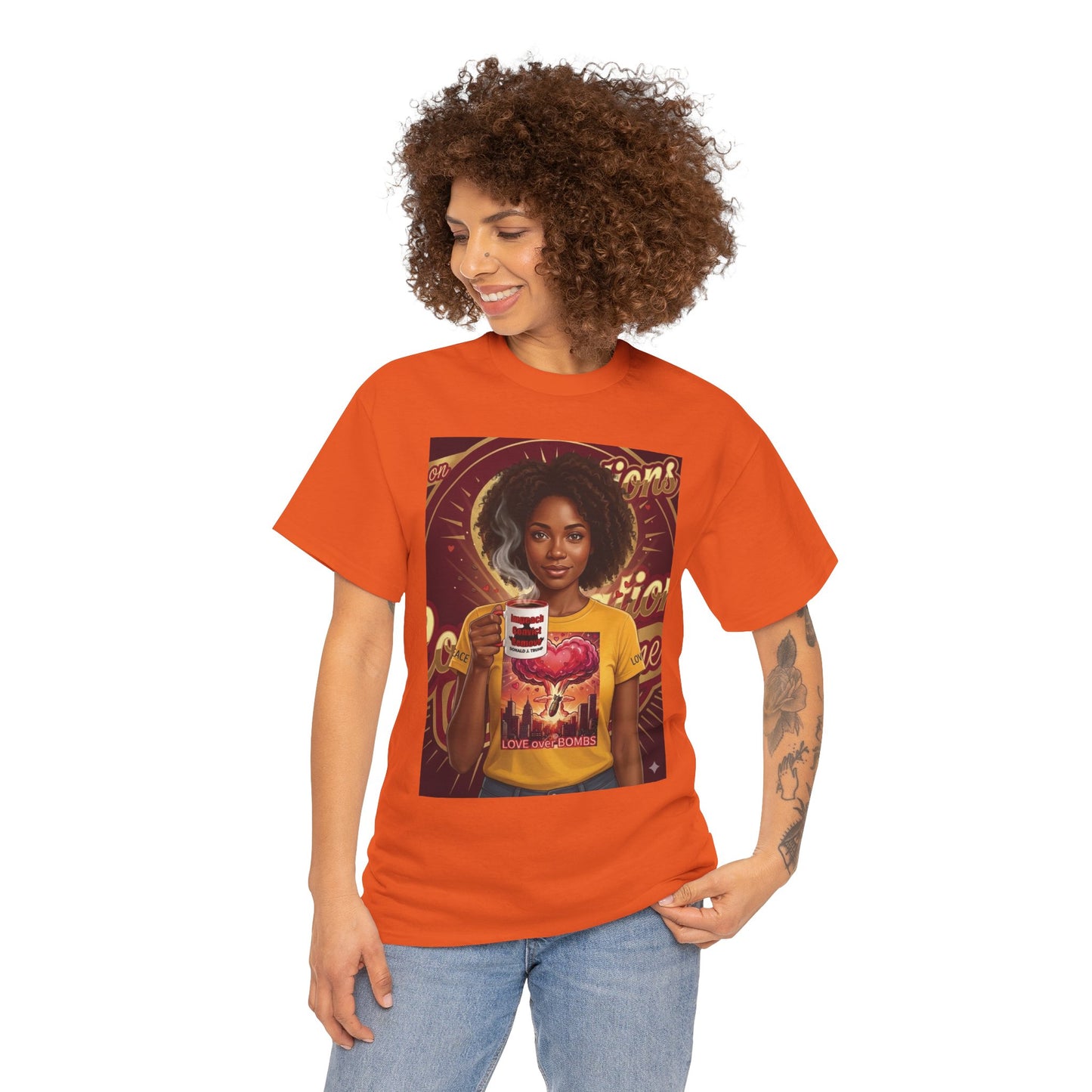 Vintage Coffee /Bombs Vibes Graphic Tee - Retro Aesthetic Unisex Cotton T-Shirt