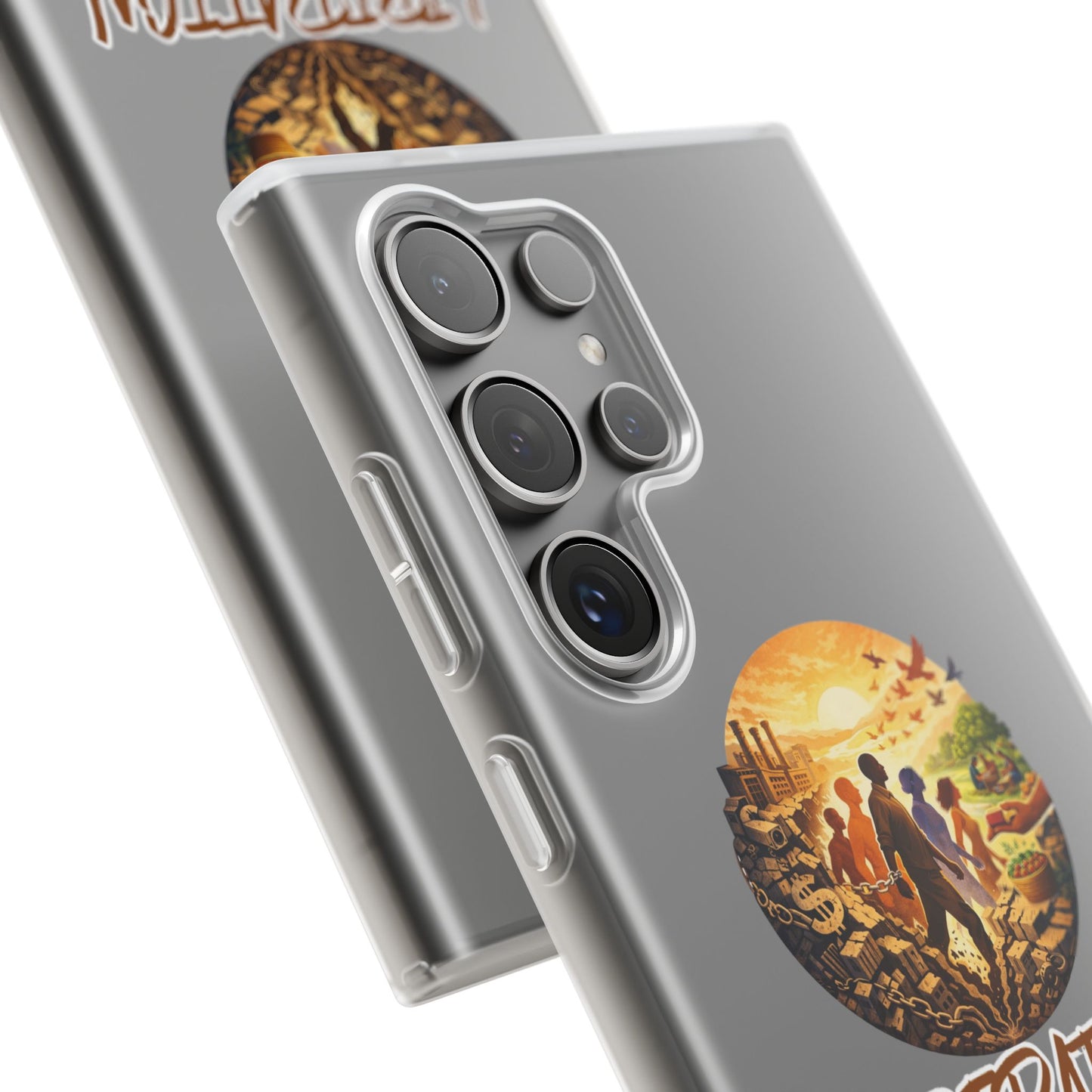 Phone Case —“Liberation Is Collective” Matte Phone Case | Sunset Unity Art for iPhone & Samsung
