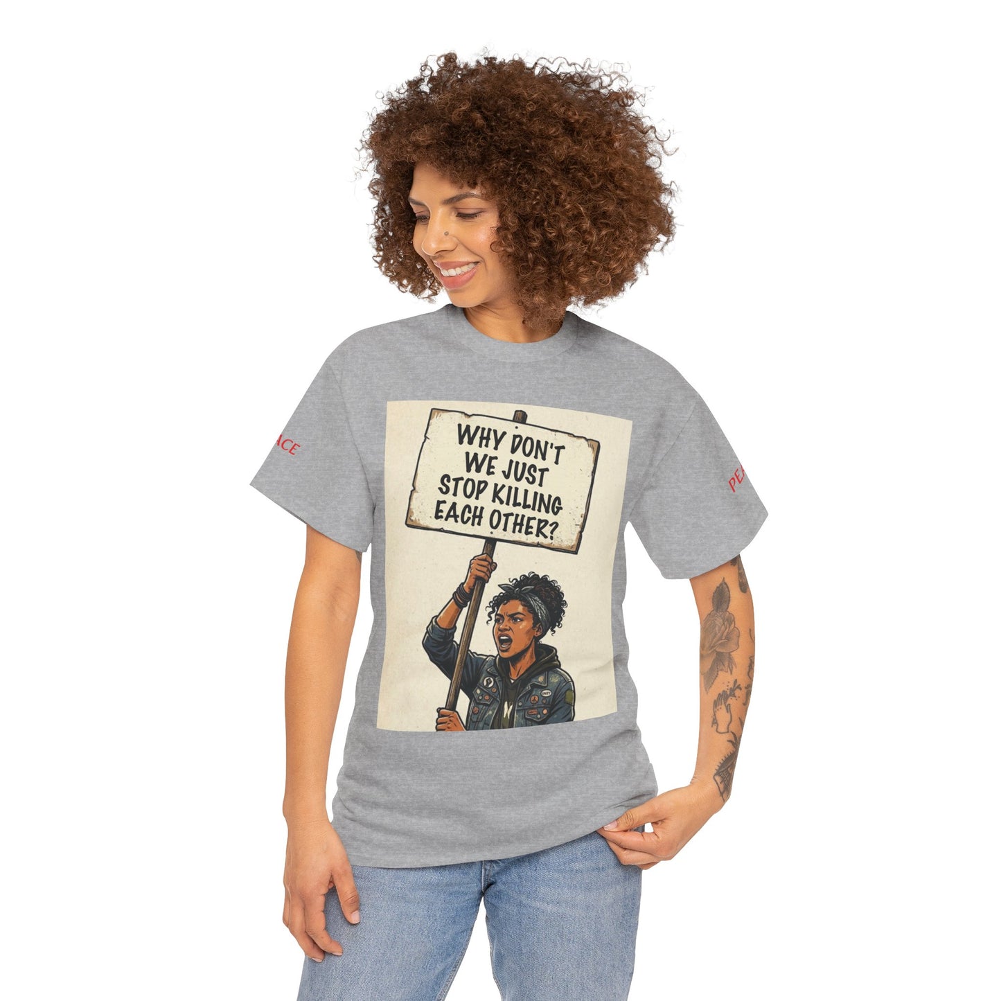 Graphic Tee — "CHOOSE PEACE" Shirt