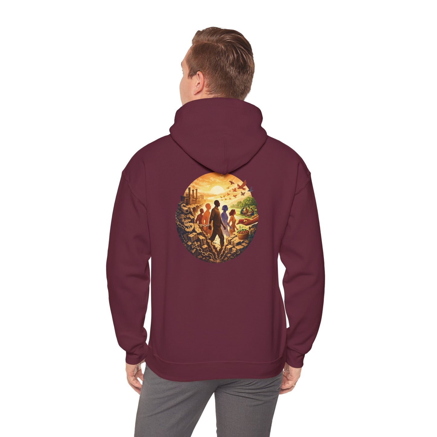 Liberation is Collective Hoodie — "We Move Forward Together" Artwork {Unisex}
