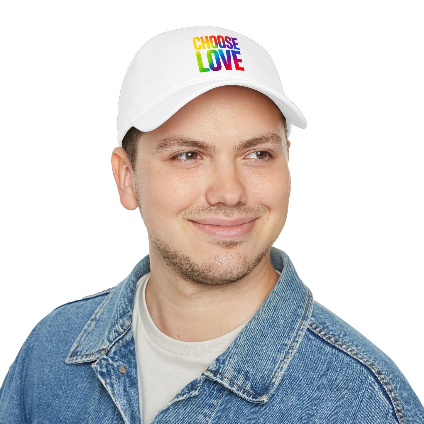 Choose Love Rainbow Cap — Low Profile Baseball Hat for Pride & Everyday Wear