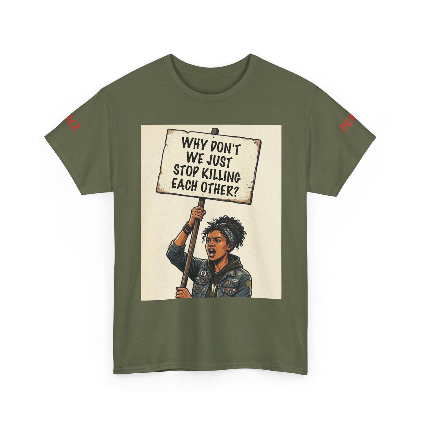 Graphic Tee — "CHOOSE PEACE" Shirt