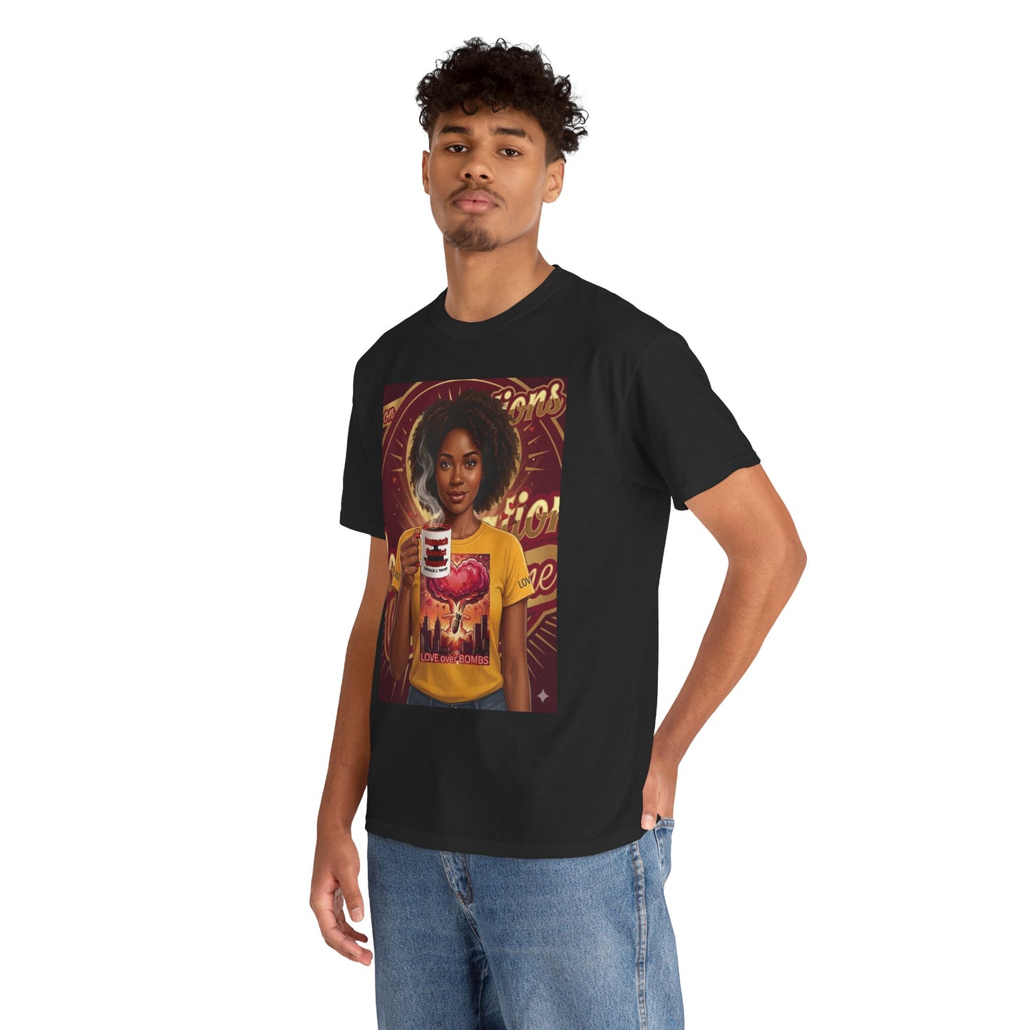Vintage Coffee /Bombs Vibes Graphic Tee - Retro Aesthetic Unisex Cotton T-Shirt