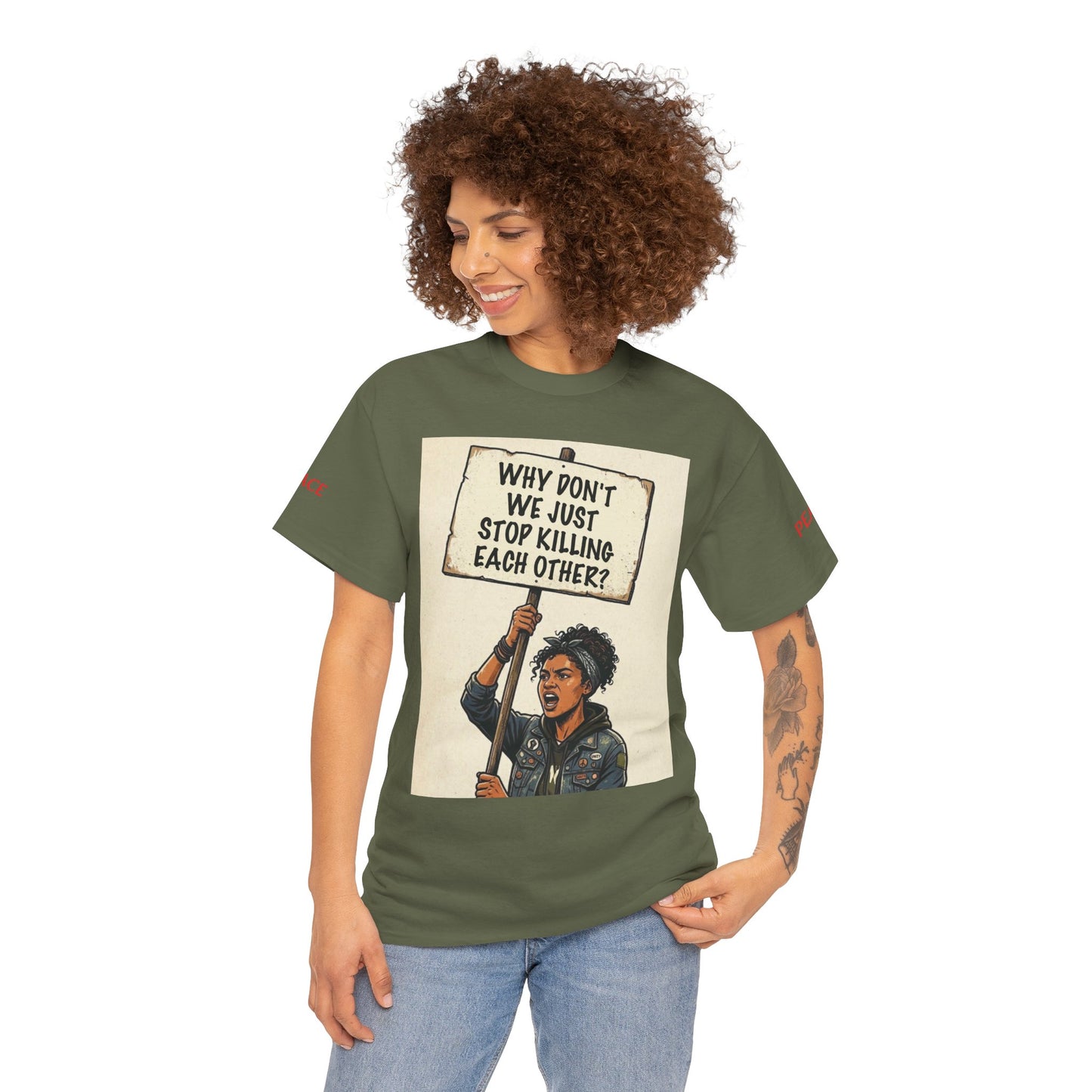 Graphic Tee — "CHOOSE PEACE" Shirt