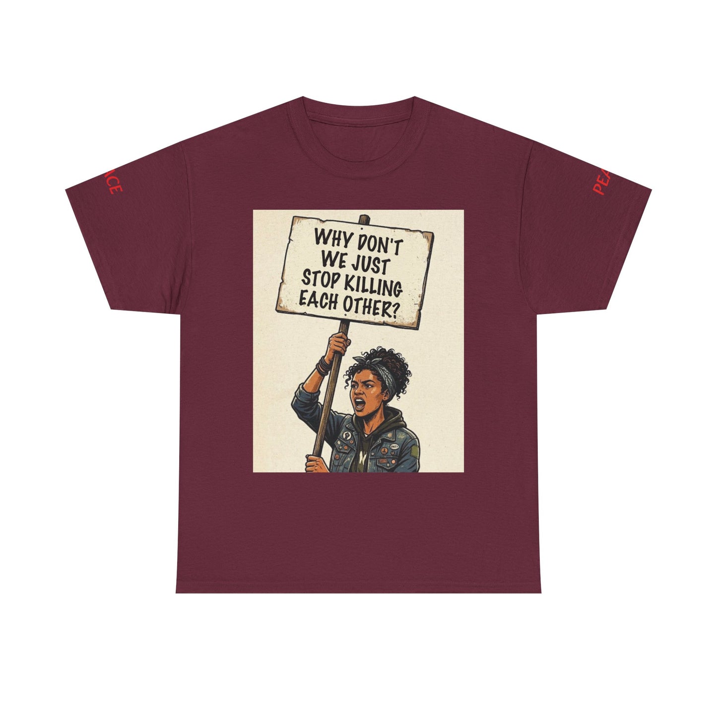 Graphic Tee — "CHOOSE PEACE" Shirt