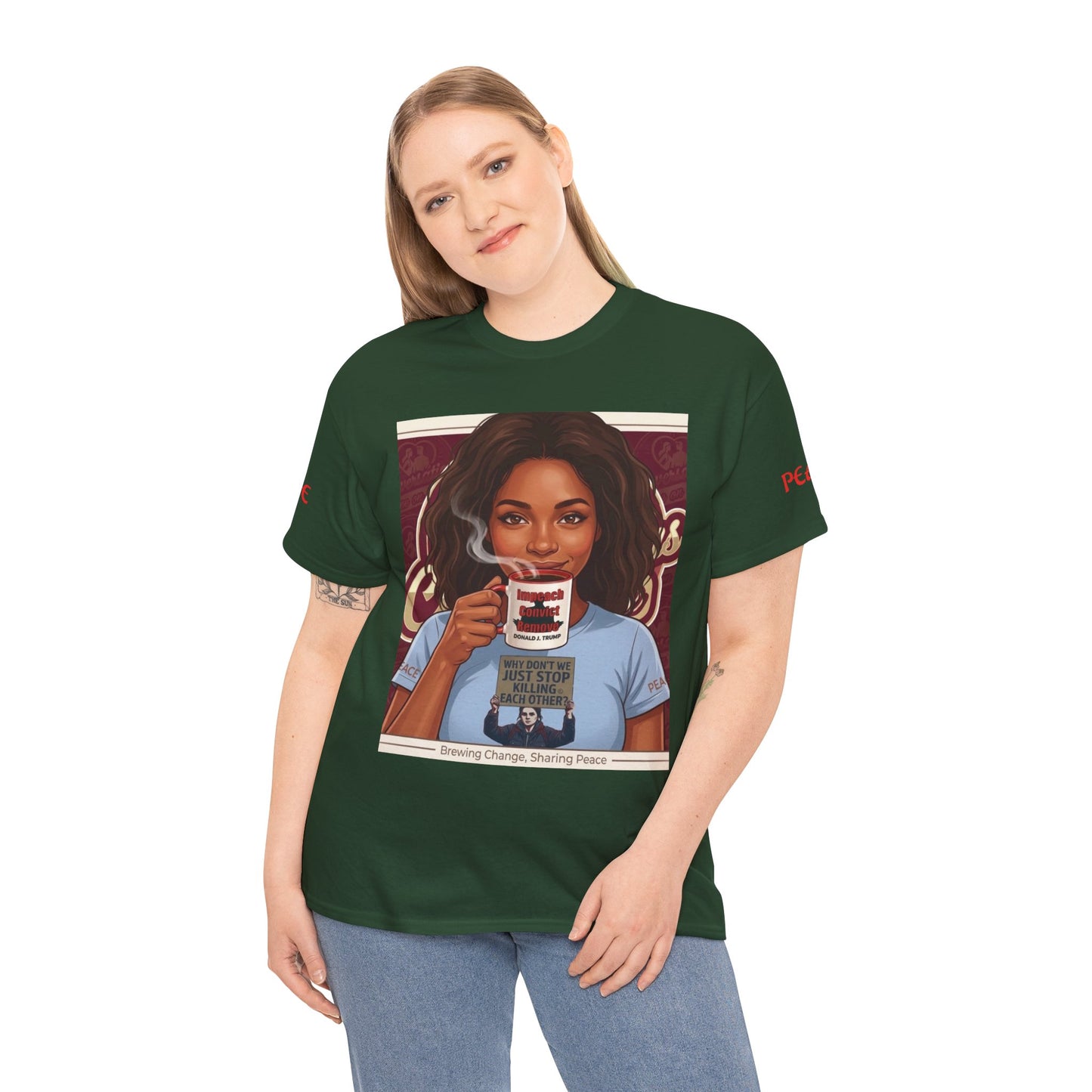 Coffee Lover Tee  "Sharing Change, Sharing Hope"
