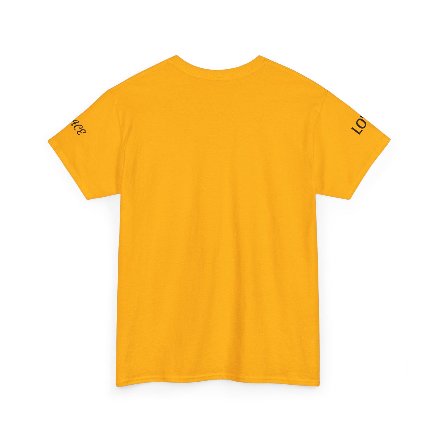 Love Over Bombs T-Shirt — Retro Heart Cloud Peace Tee