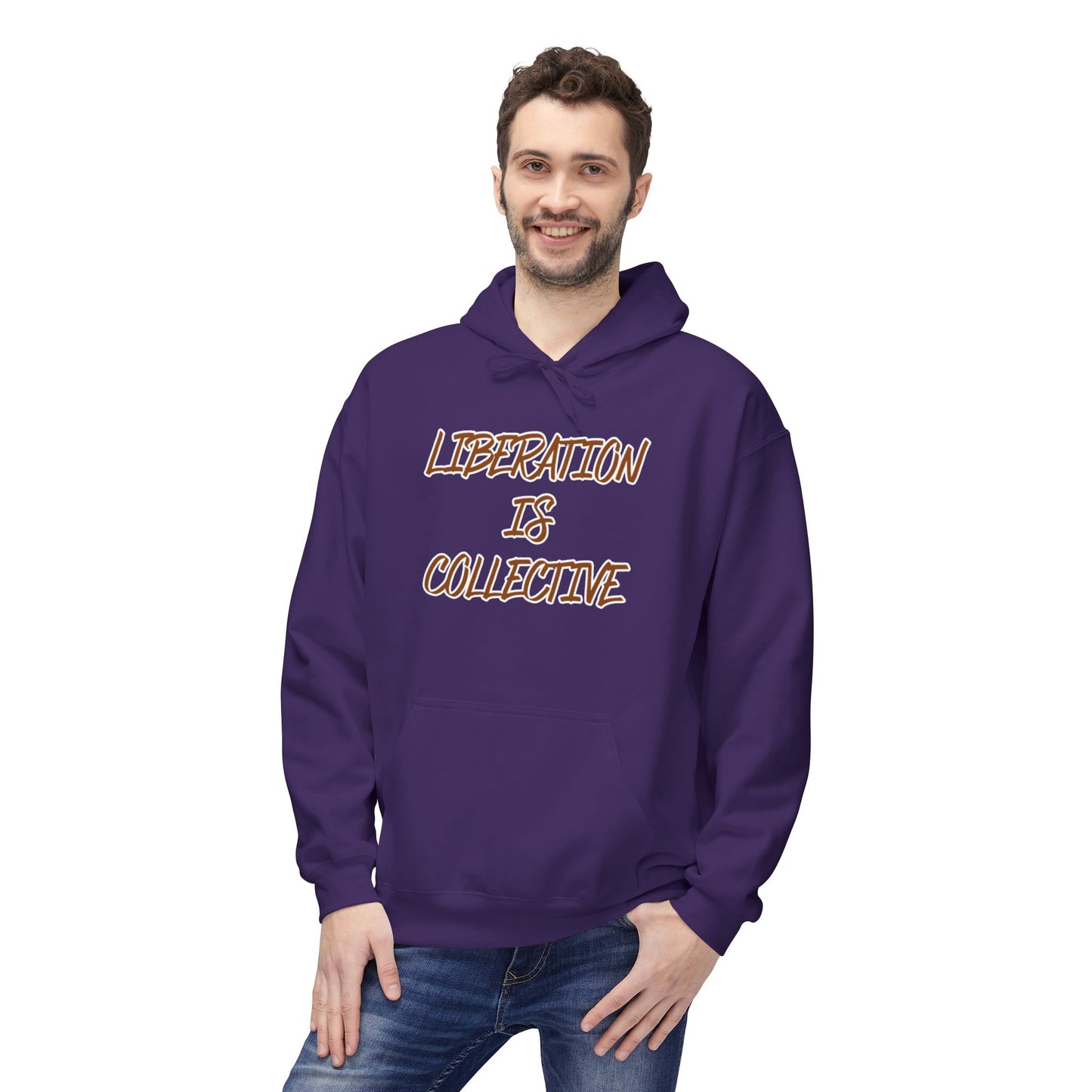 Liberation Is Collective Hoodie — Sunrise Solidarity Graphic Hoodie