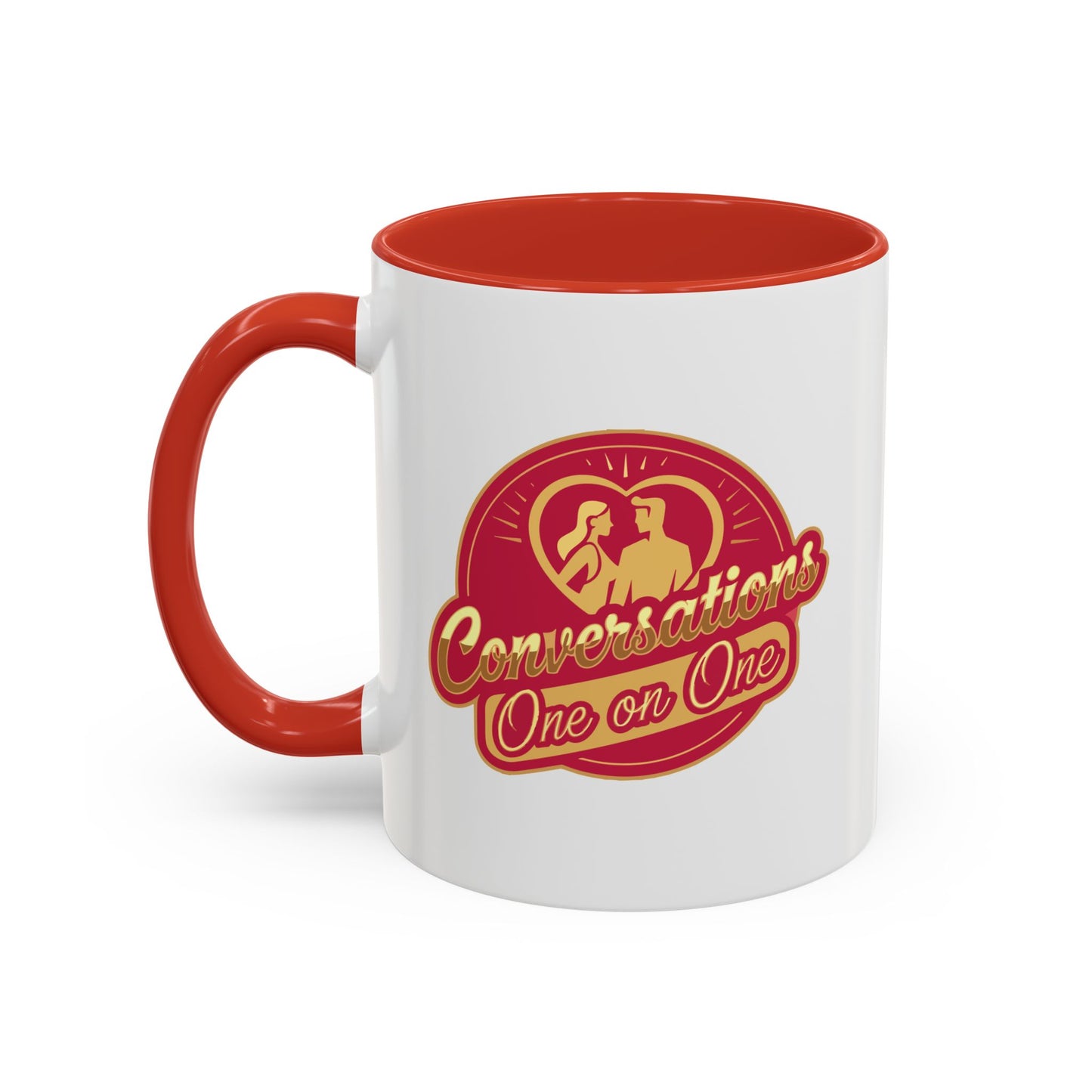 Conversation One-on-One Accent Coffee Mug – (11/15oz)