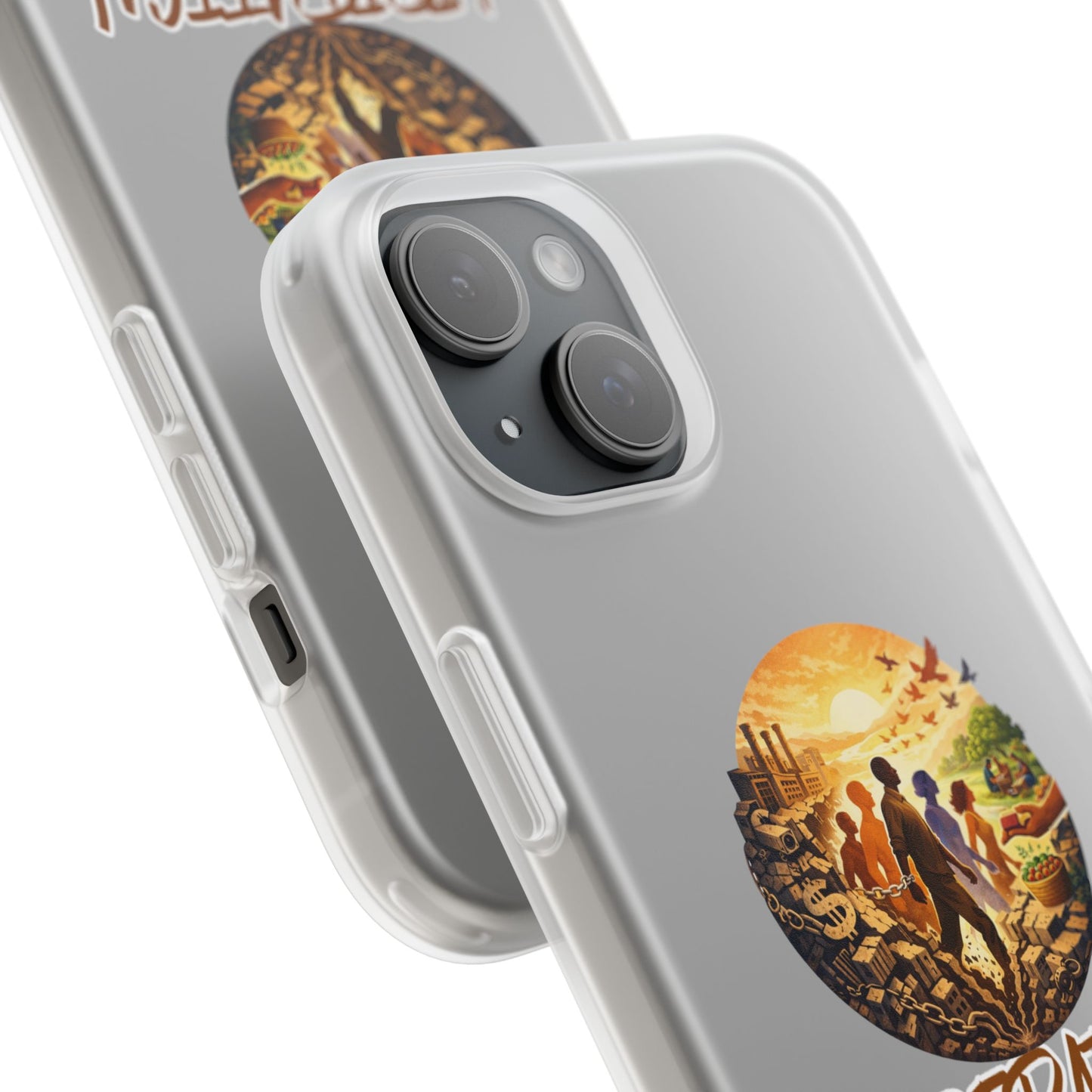 Phone Case —“Liberation Is Collective” Matte Phone Case | Sunset Unity Art for iPhone & Samsung