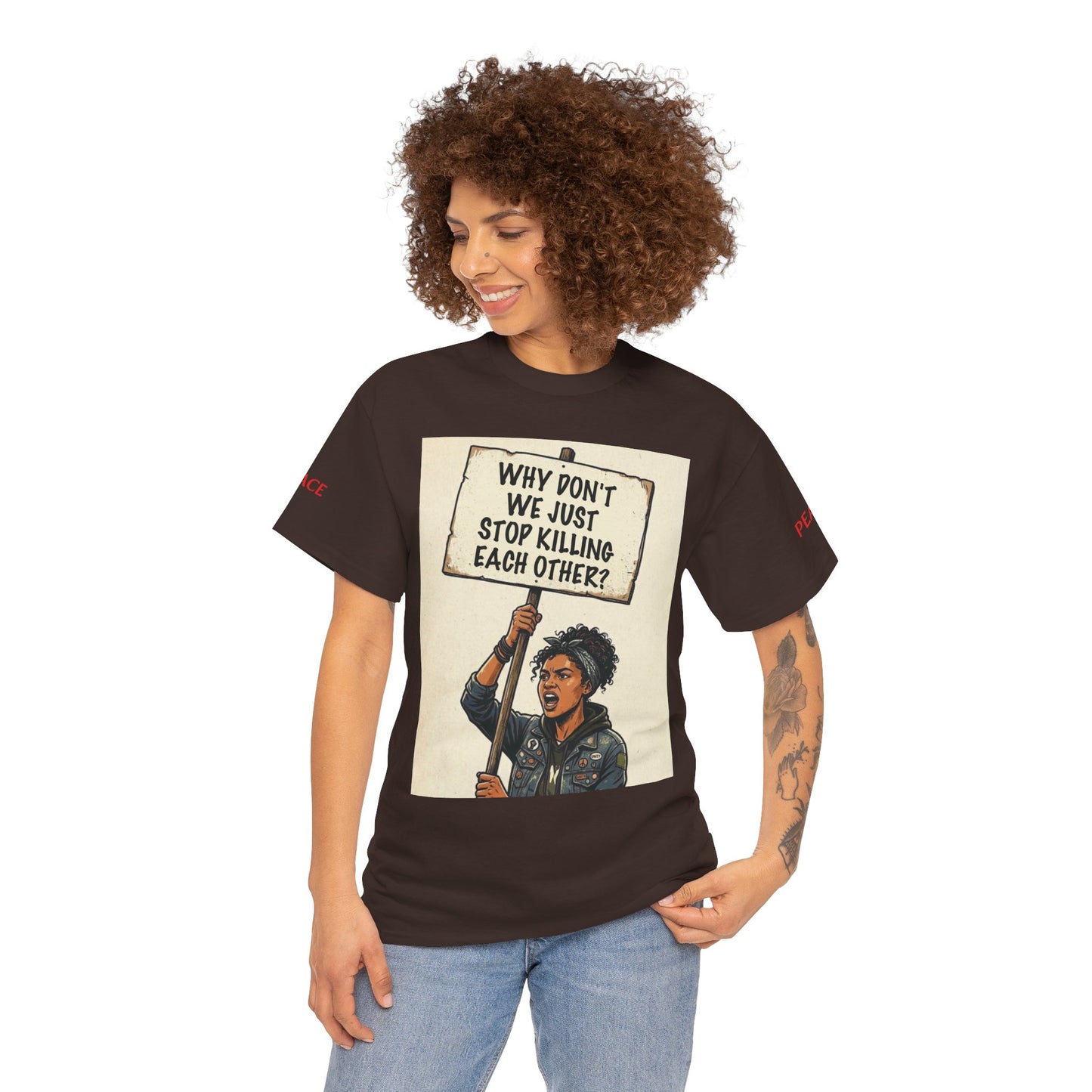 Graphic Tee — "CHOOSE PEACE" Shirt