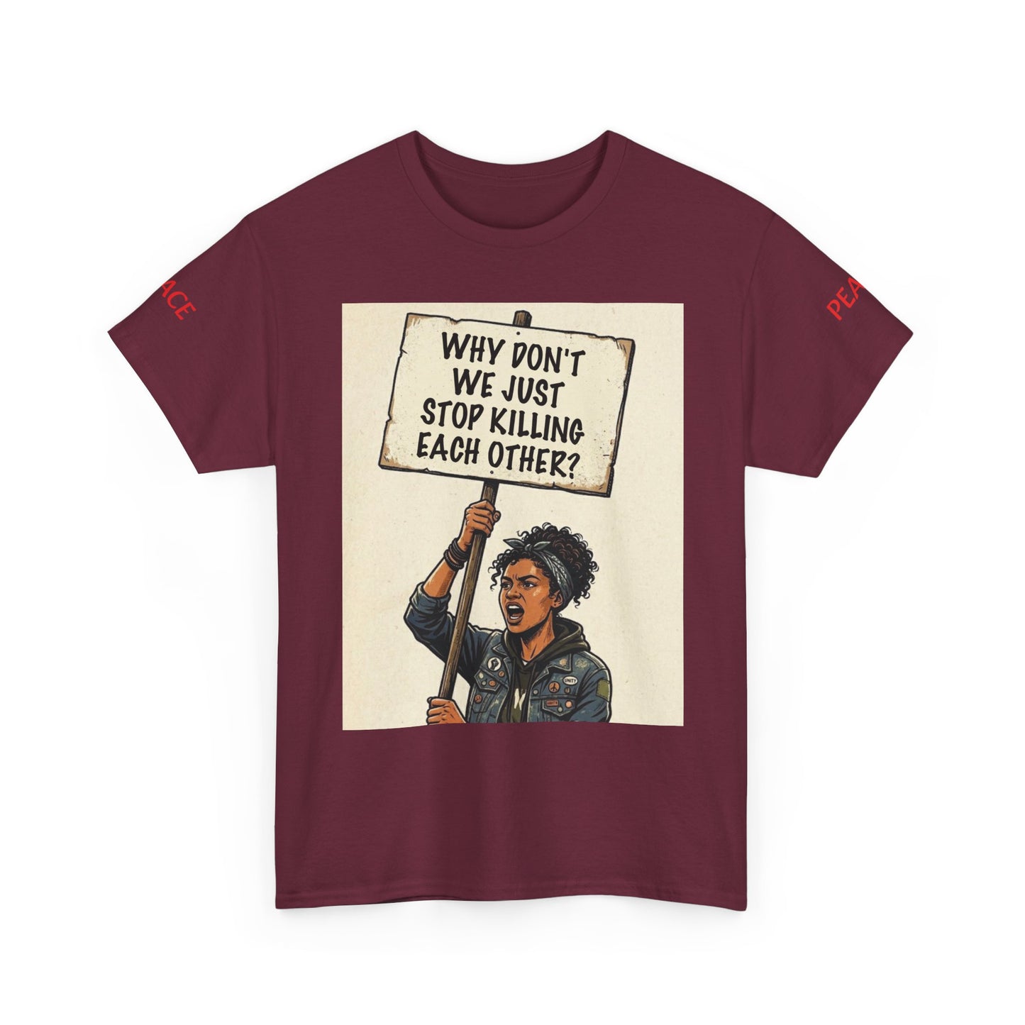 Graphic Tee — "CHOOSE PEACE" Shirt