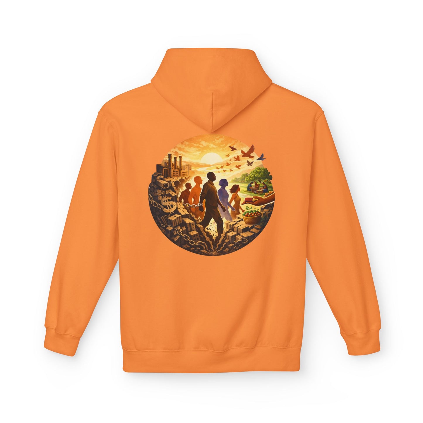 Liberation Is Collective Hoodie — Sunrise Solidarity Graphic Hoodie