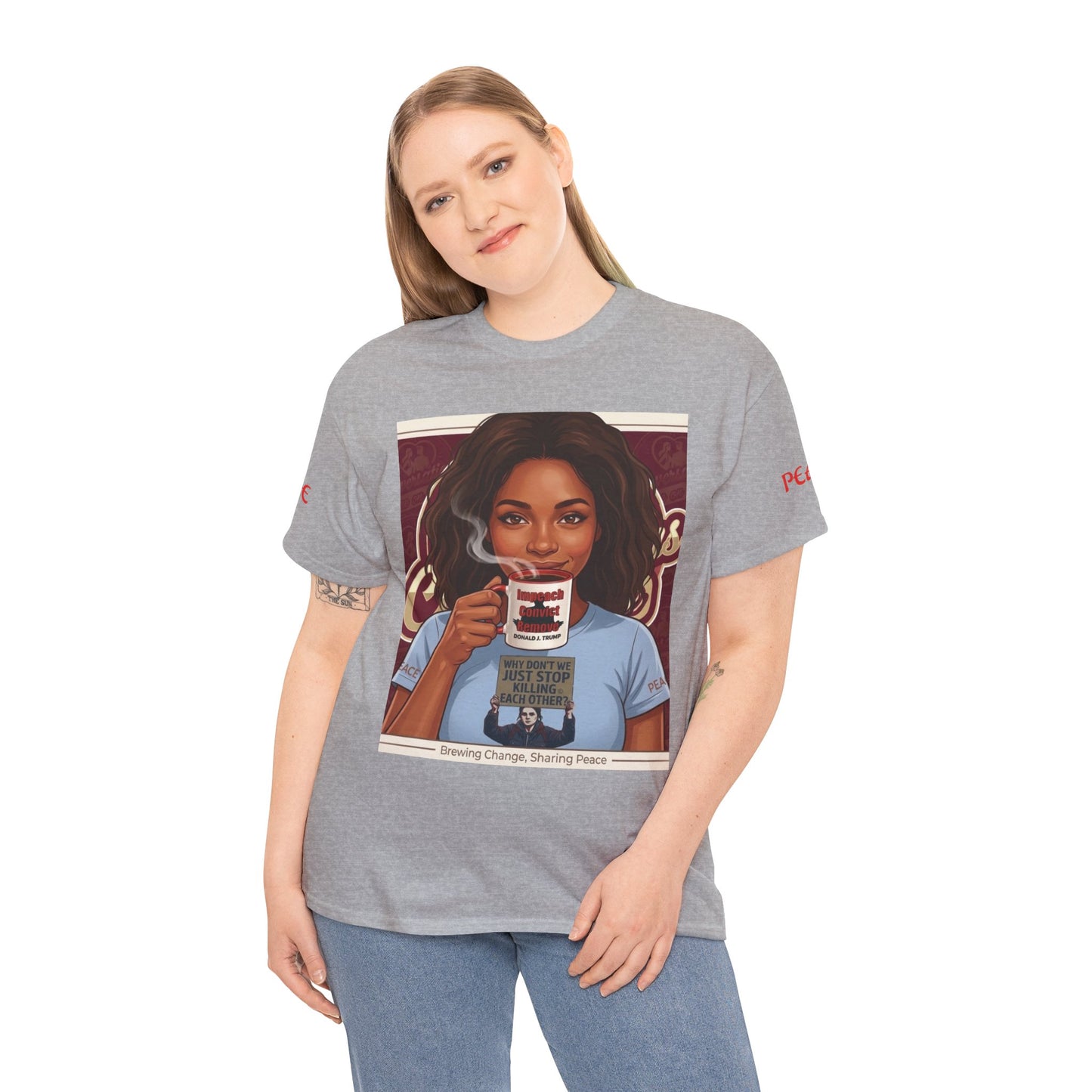 Coffee Lover Tee  "Sharing Change, Sharing Hope"