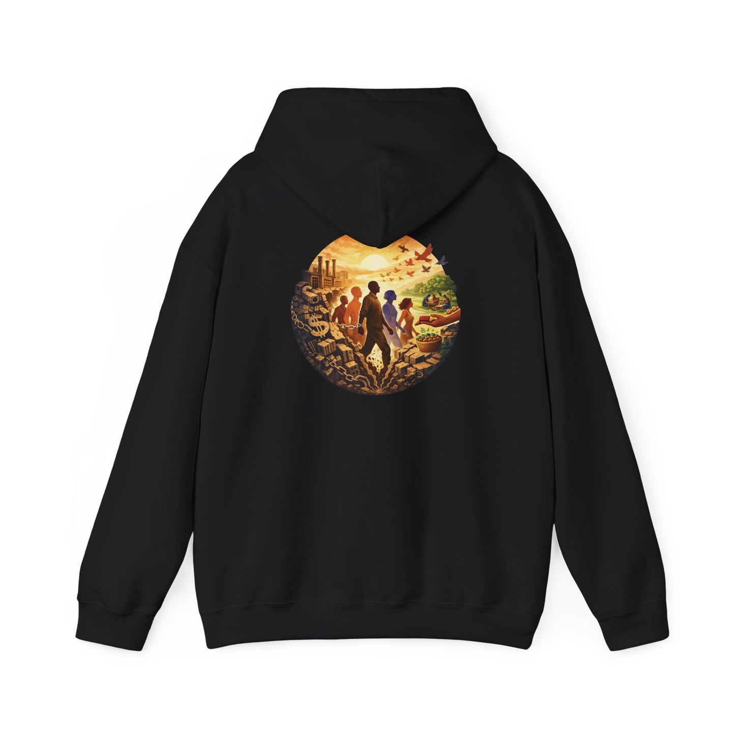 Liberation is Collective Hoodie — "We Move Forward Together" Artwork {Unisex}