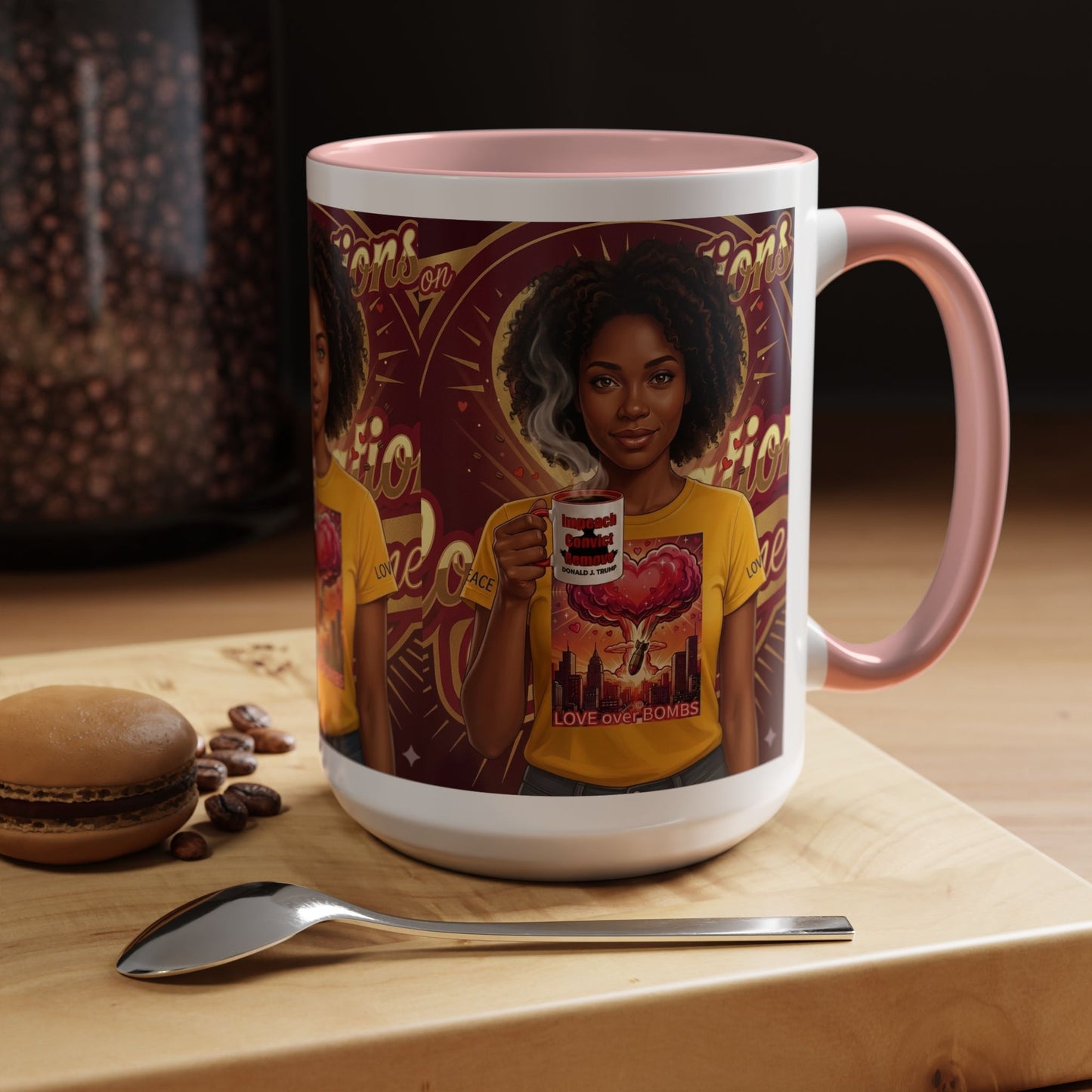 Love Over Bombs- Coffee Mug