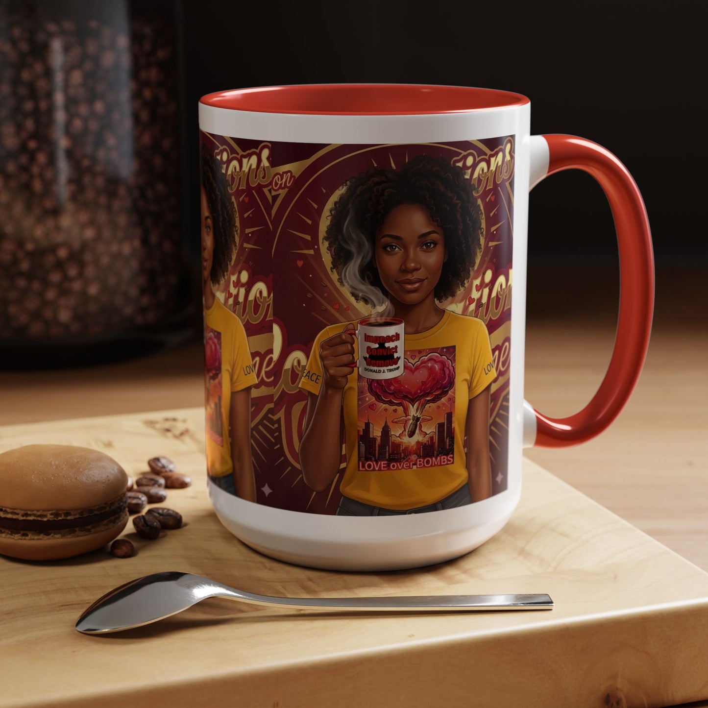 Love Over Bombs- Coffee Mug
